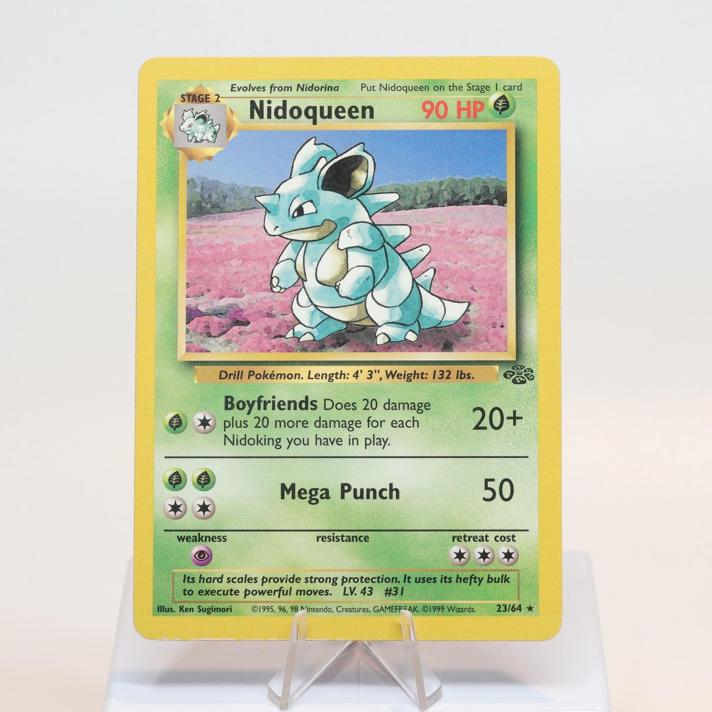 Pokemon TCG Nidoqueen 2364 Jungle Rare WOTC EXC 168232466123 2