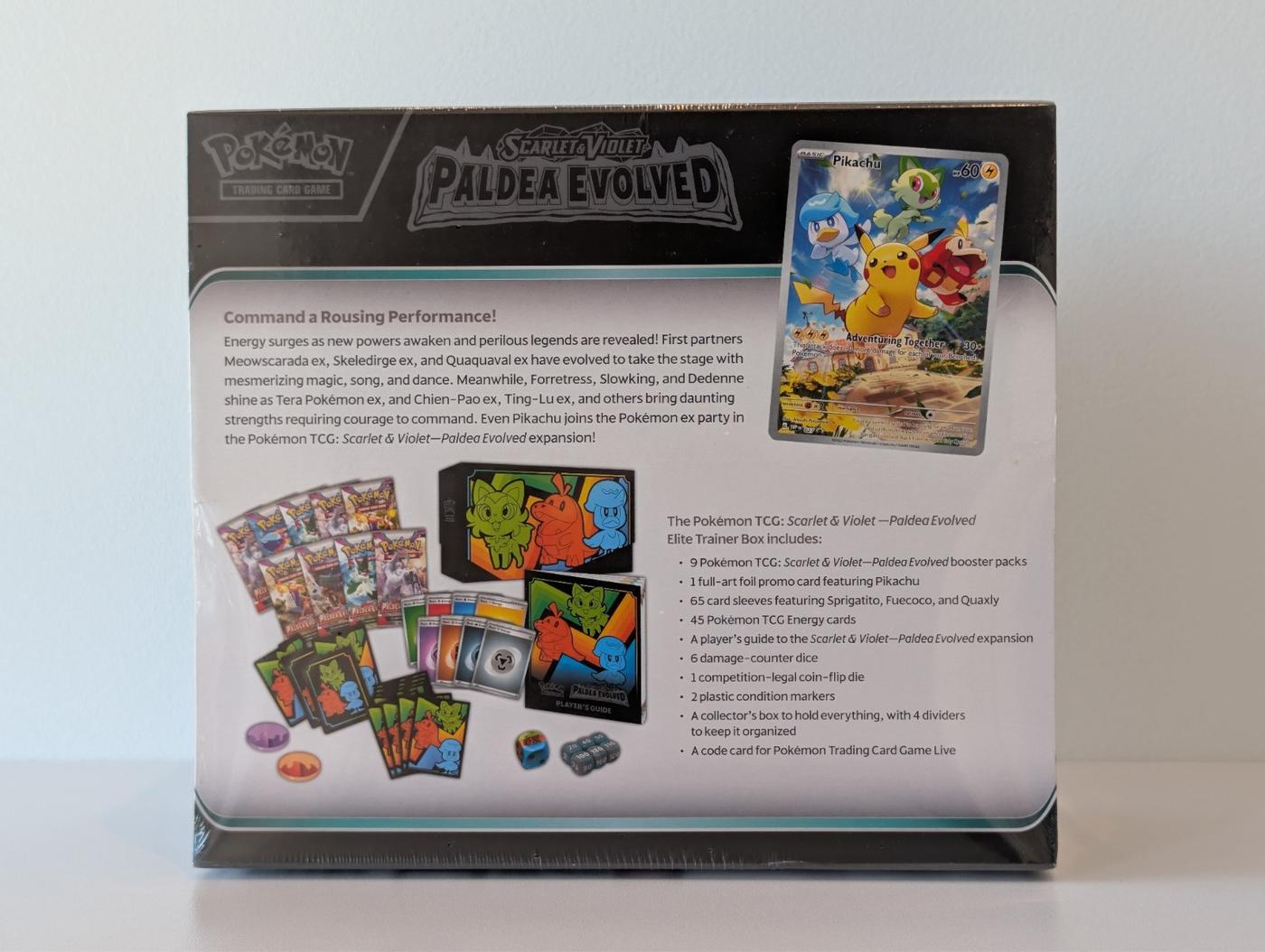 Pokemon TCG Paldea Evolved Elite Trainer Box Scarlet Violet ETB Sealed 168333772283 2