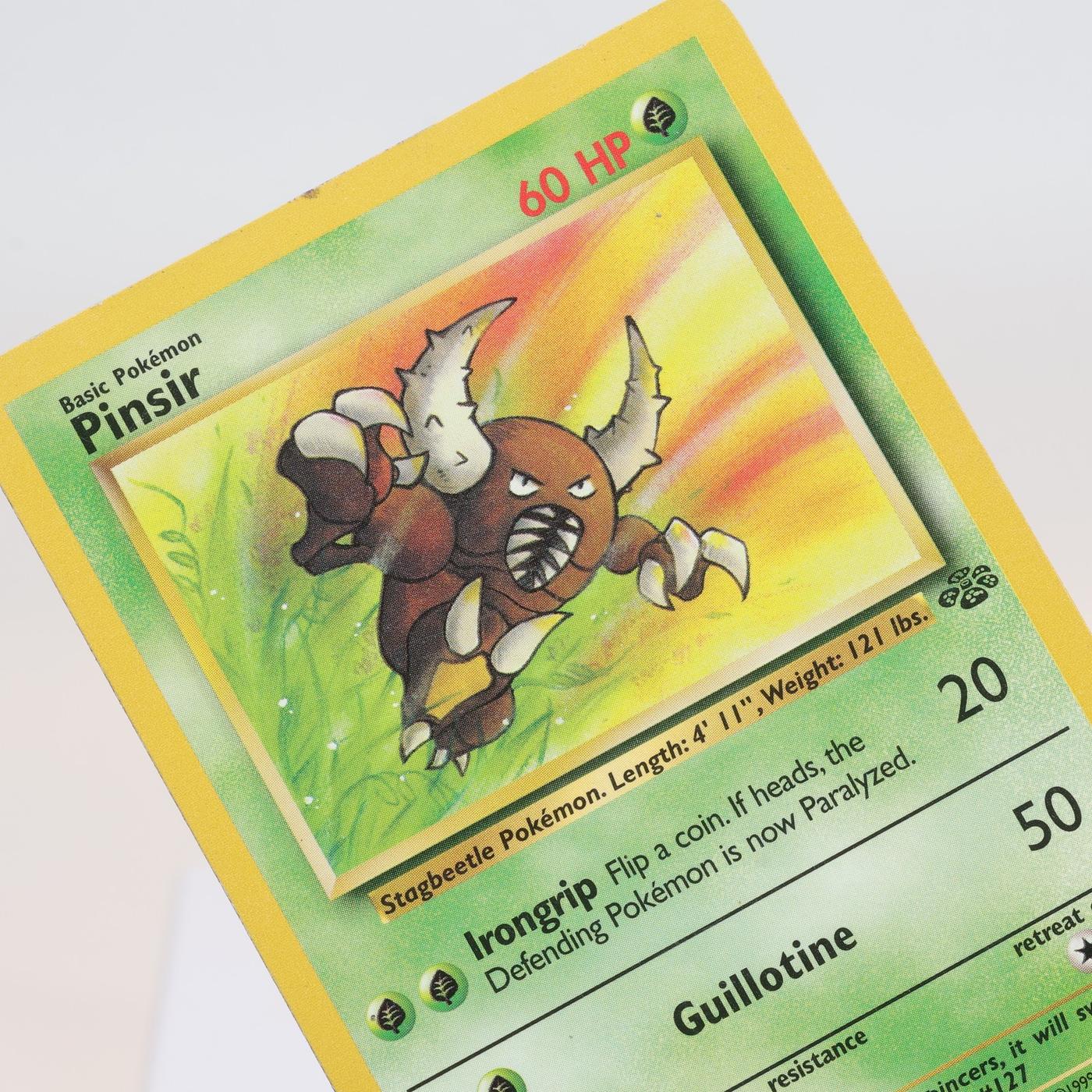 Pokemon TCG Pinsir 2564 Jungle Rare WOTC MPCrease 168232466093