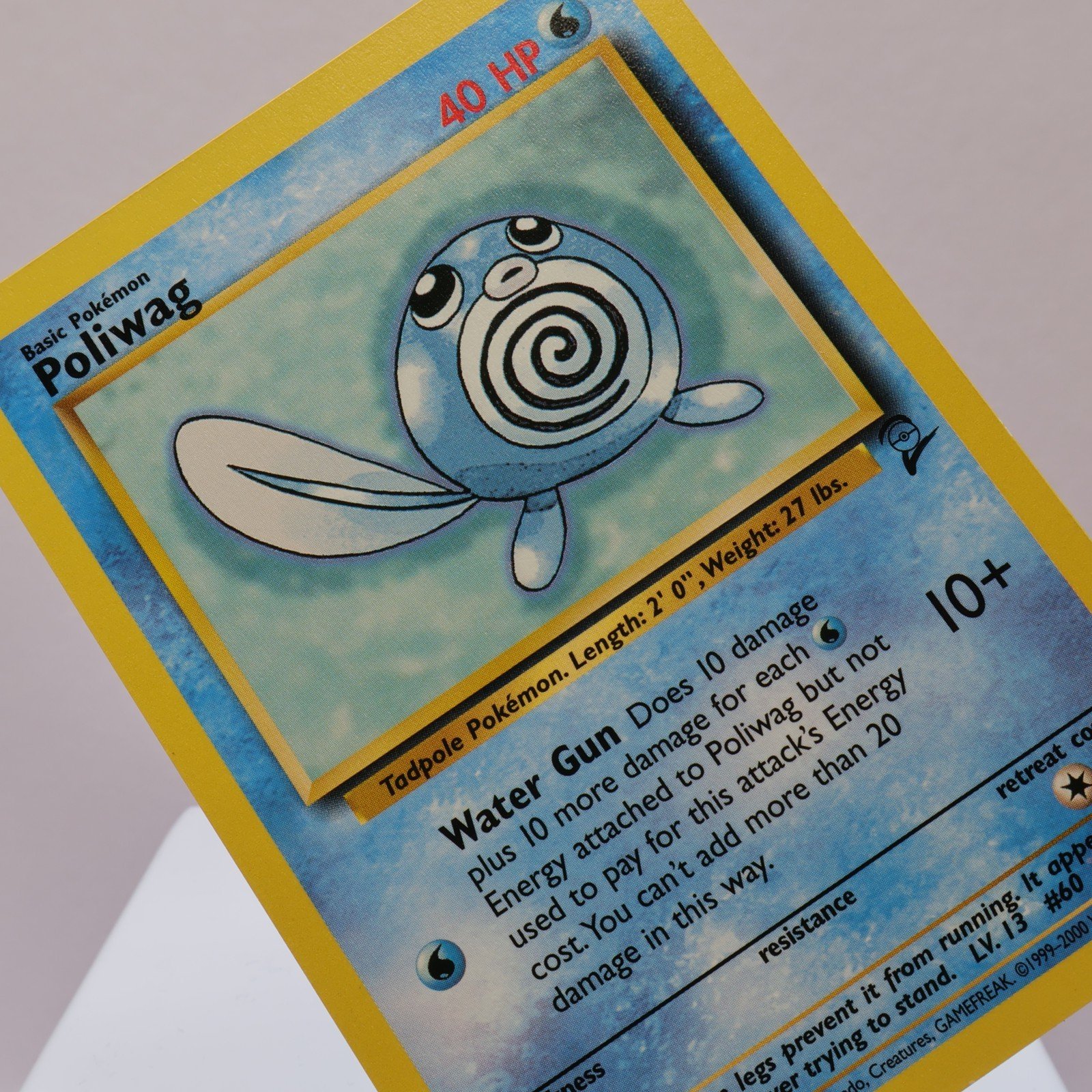 Pokemon TCG – Poliwag 88/130 Base Set 2 Common  WOTC – EXC/NM