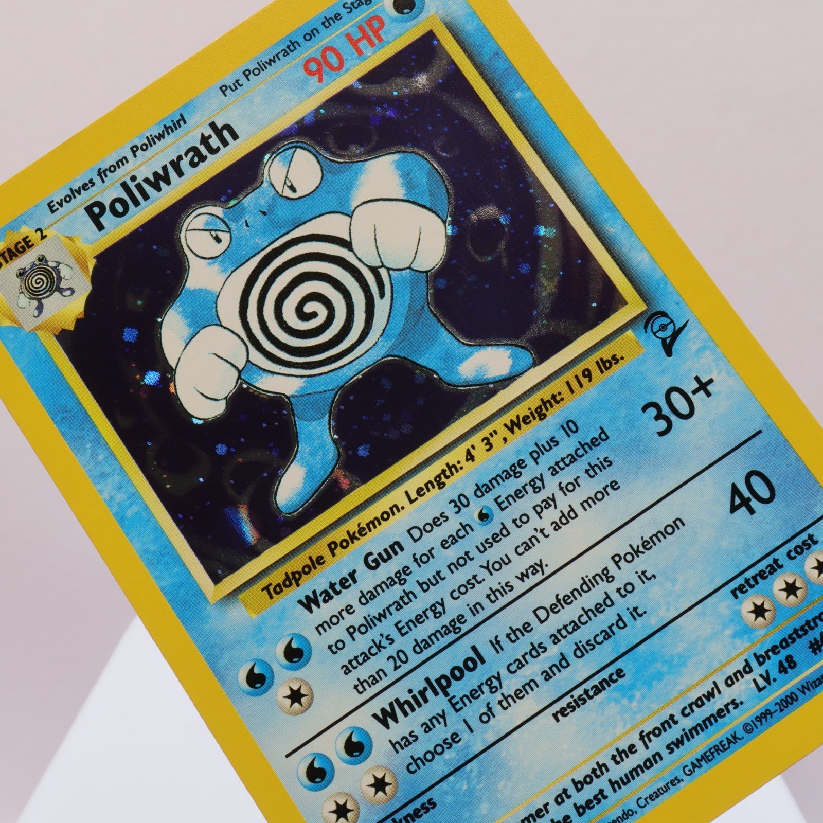 Pokemon TCG – Poliwrath 15/130 Base Set 2 Holo Rare  WOTC – NM