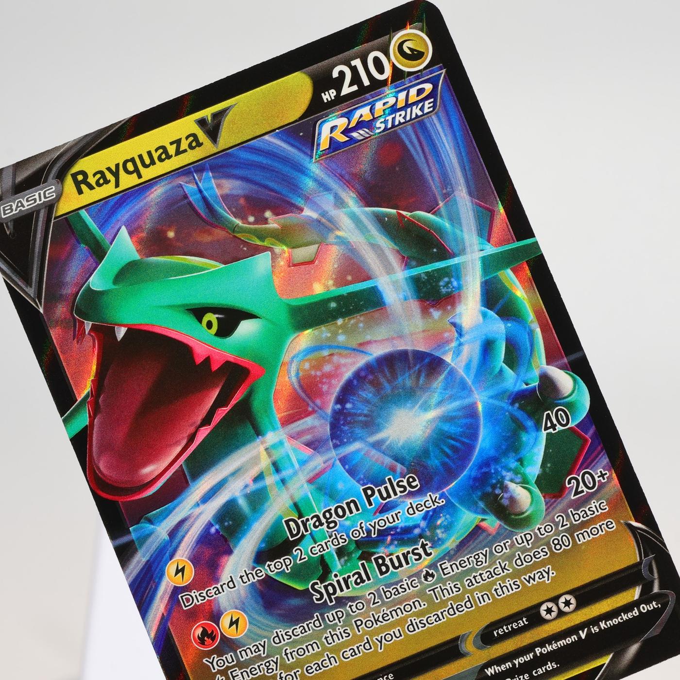 Pokemon TCG Rayquaza V 110203 Evolving Skies V Rare NM 168287250403