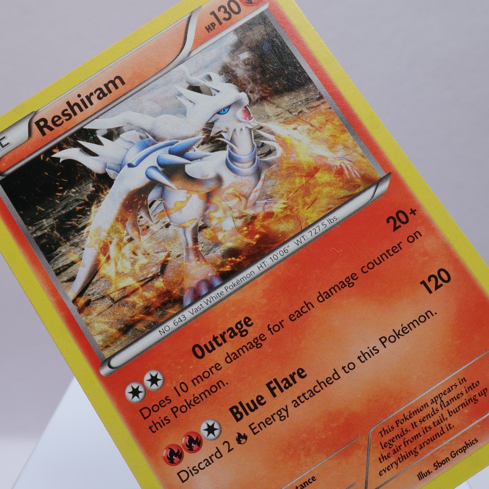 Pokemon TCG – Reshiram BW23 BW Black Star Promo – EXC/NM