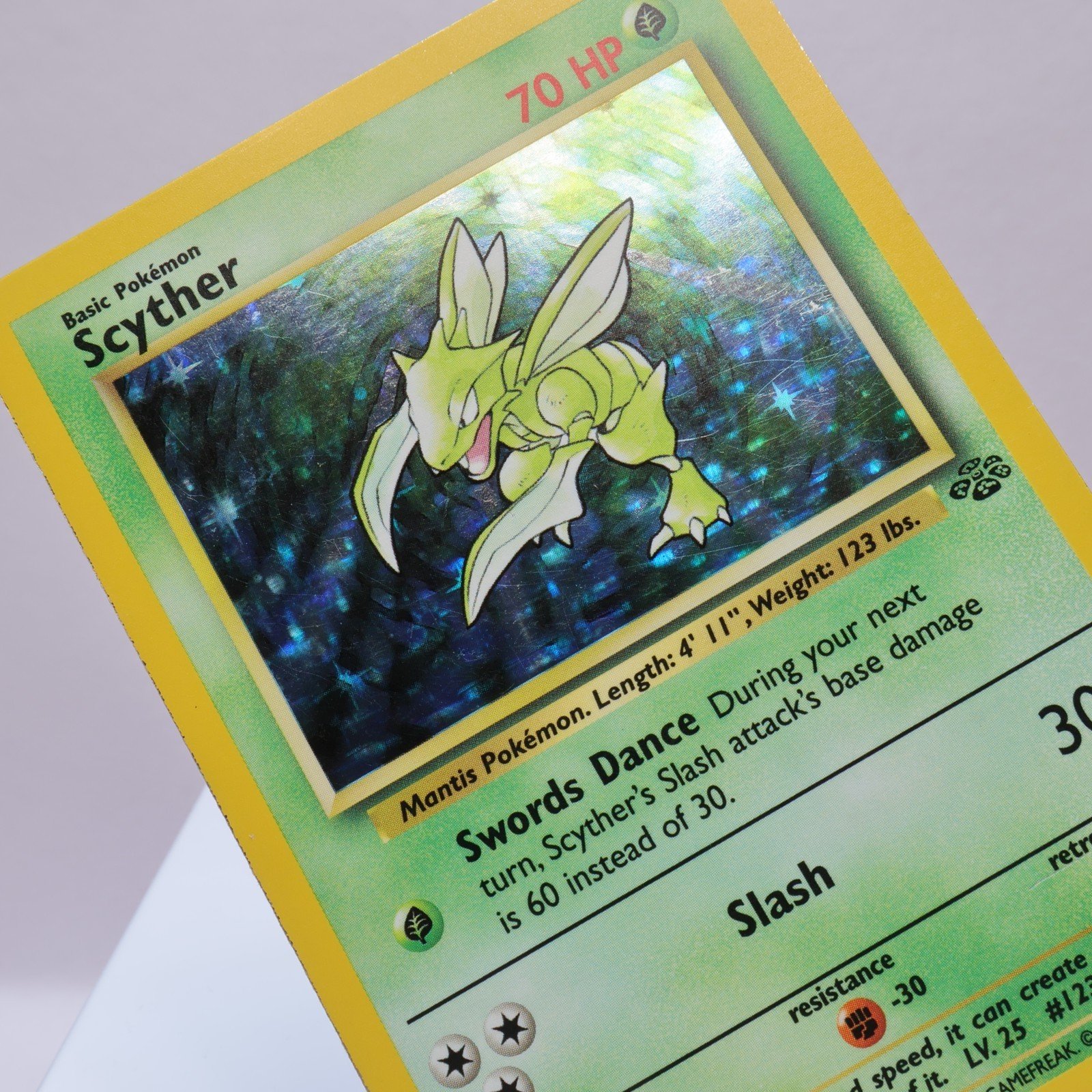 Pokemon TCG – Scyther 10/64 Jungle Holo Rare  WOTC 1999 – LP