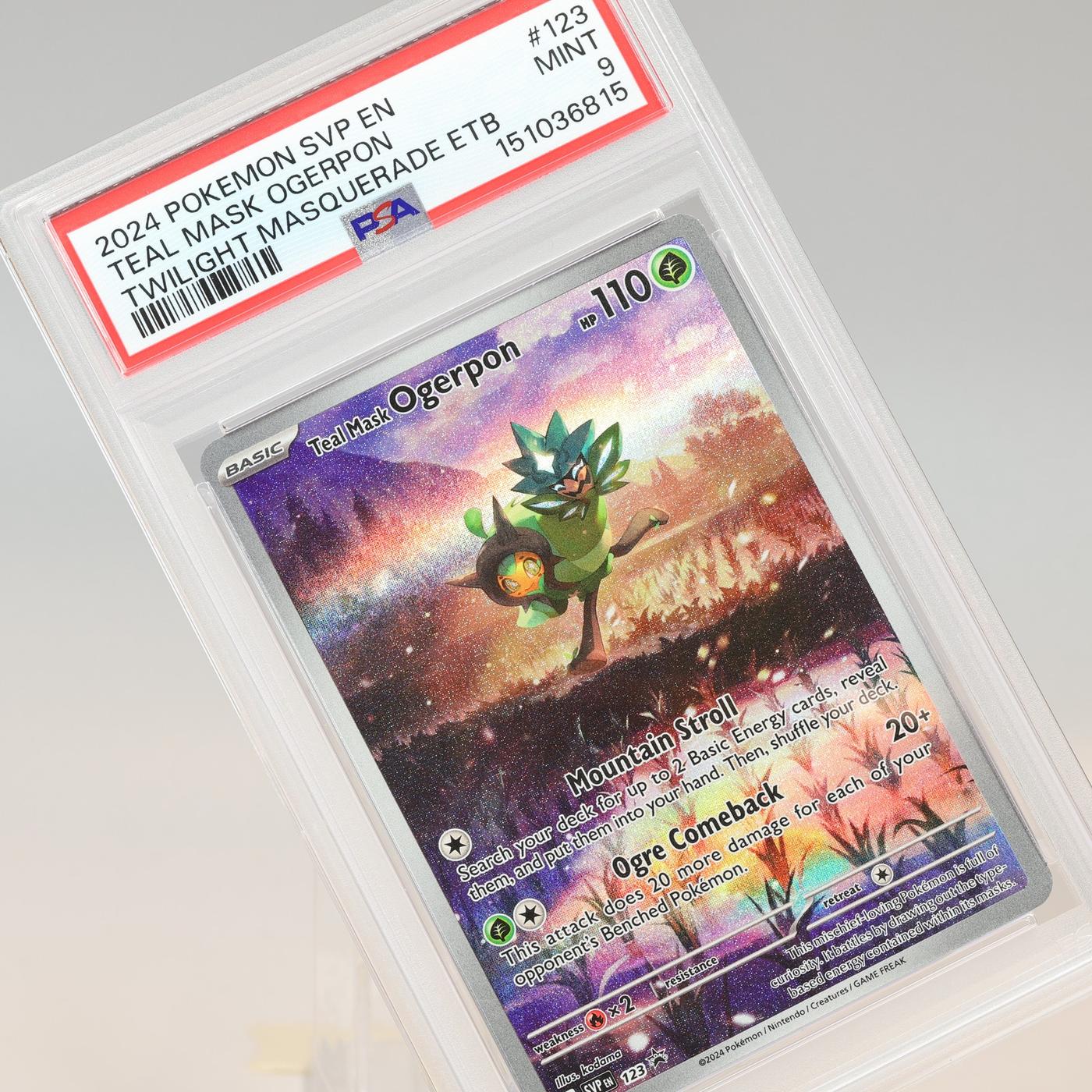Pokemon TCG Teal Mask Ogerpon SVP Black Star Promos SVP123 PSA 9 MINT 168441076103