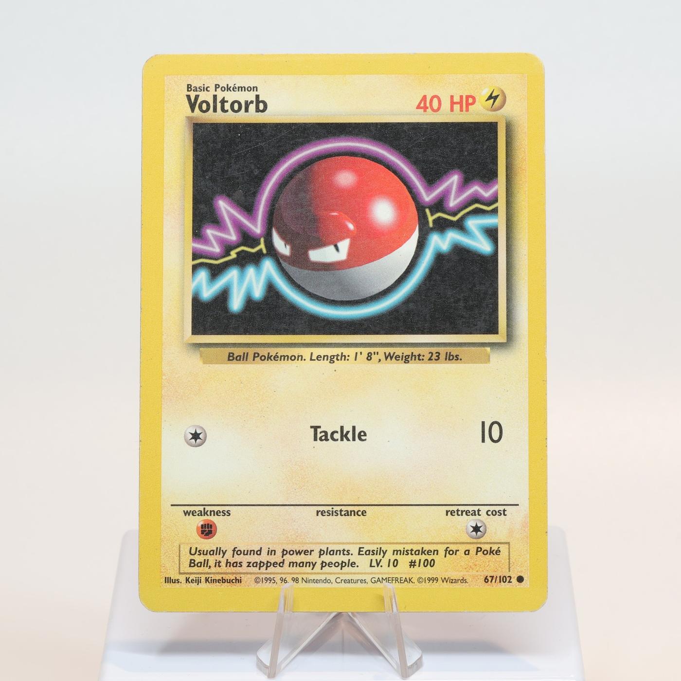 Pokemon TCG Voltorb 67102 Base Set Common WOTC HP 168232466103 2