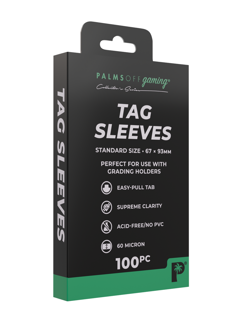 Palms Off Gaming Tag Sleeves Regular 60icron 500pc 5 X Pack 168593469934 2