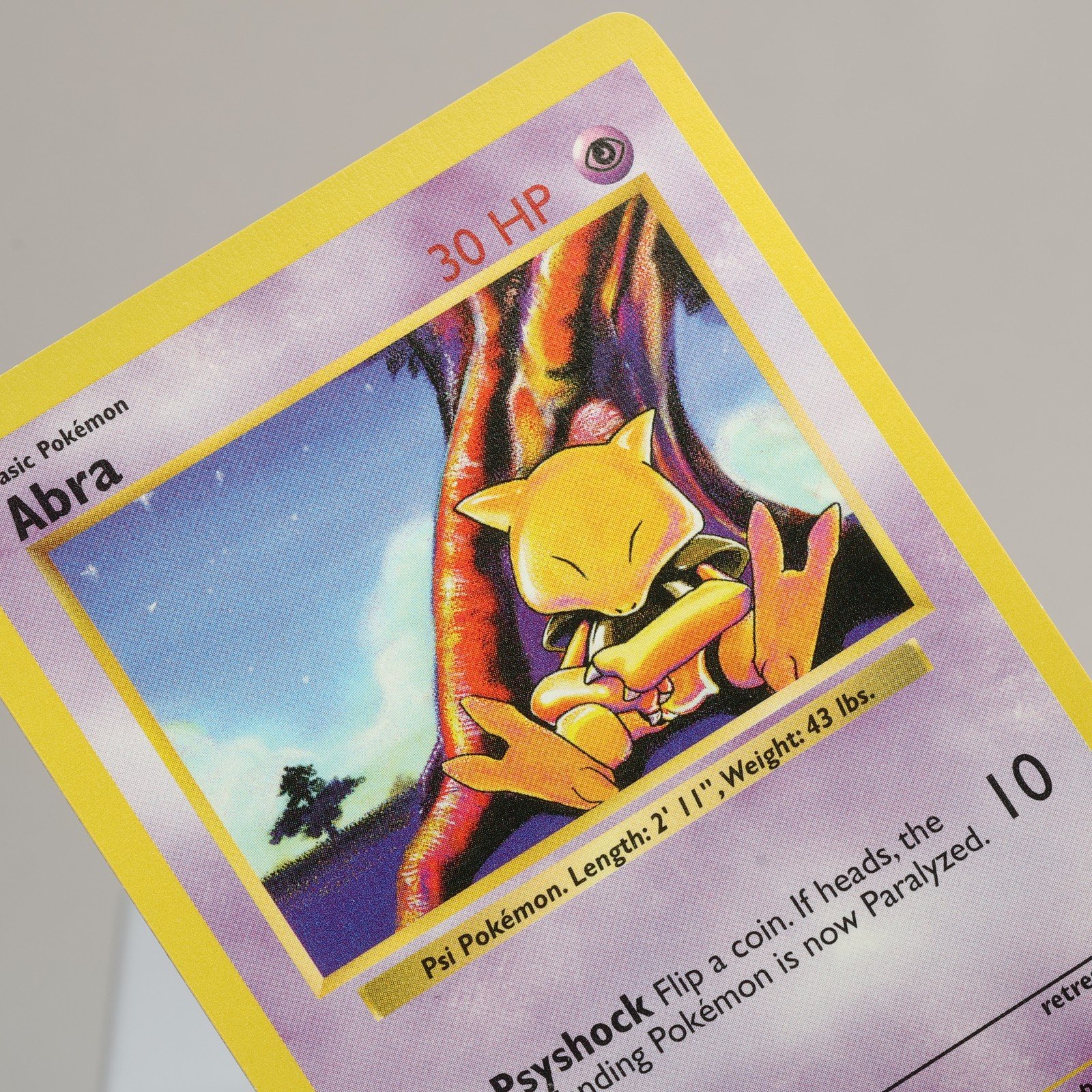 Pokemon TCG Abra 43102 Base Set Common Shadowless WOTC 1999 NM 168006227424