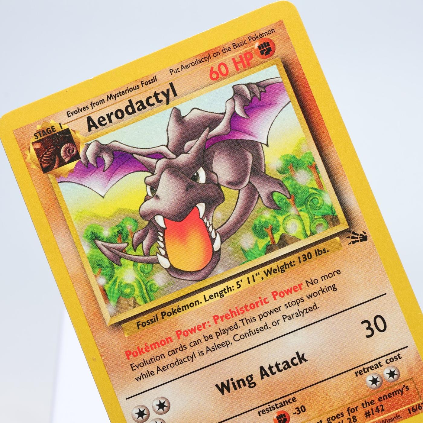 Pokemon TCG – Aerodactyl 16/62 Fossil Rare  WOTC – EXC