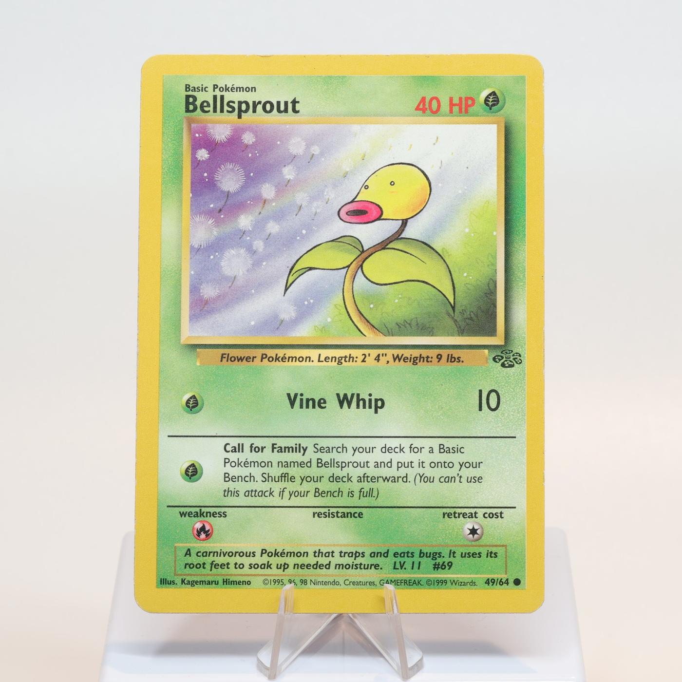 Pokemon TCG Bellsprout 4964 Jungle Common WOTC MP 168232466094 2