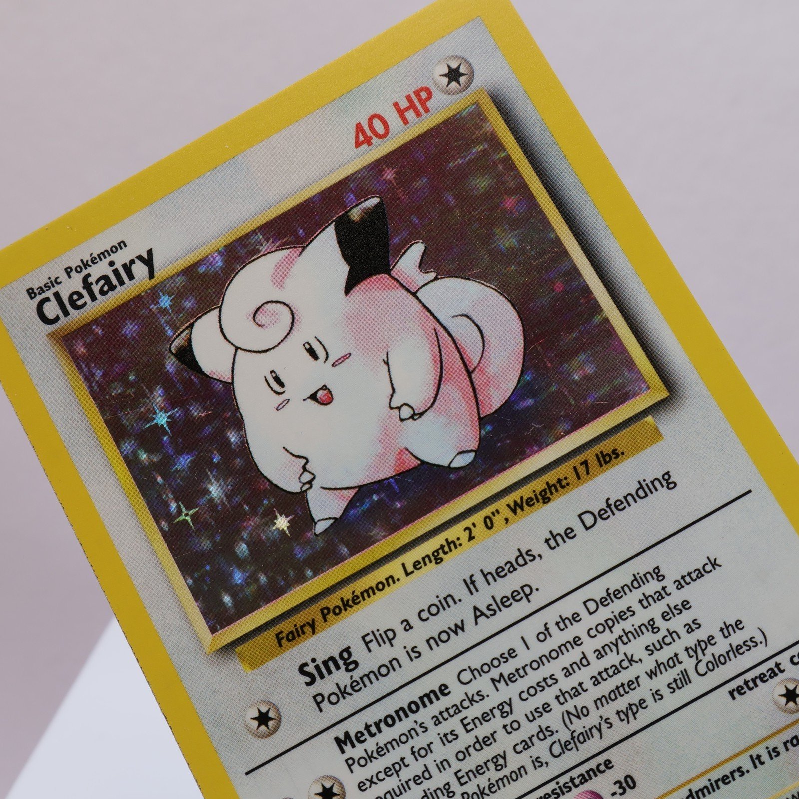 Pokemon TCG Clefairy 5102 Base Set Holo Rare WOTC 1999 EXCNM 167830364474