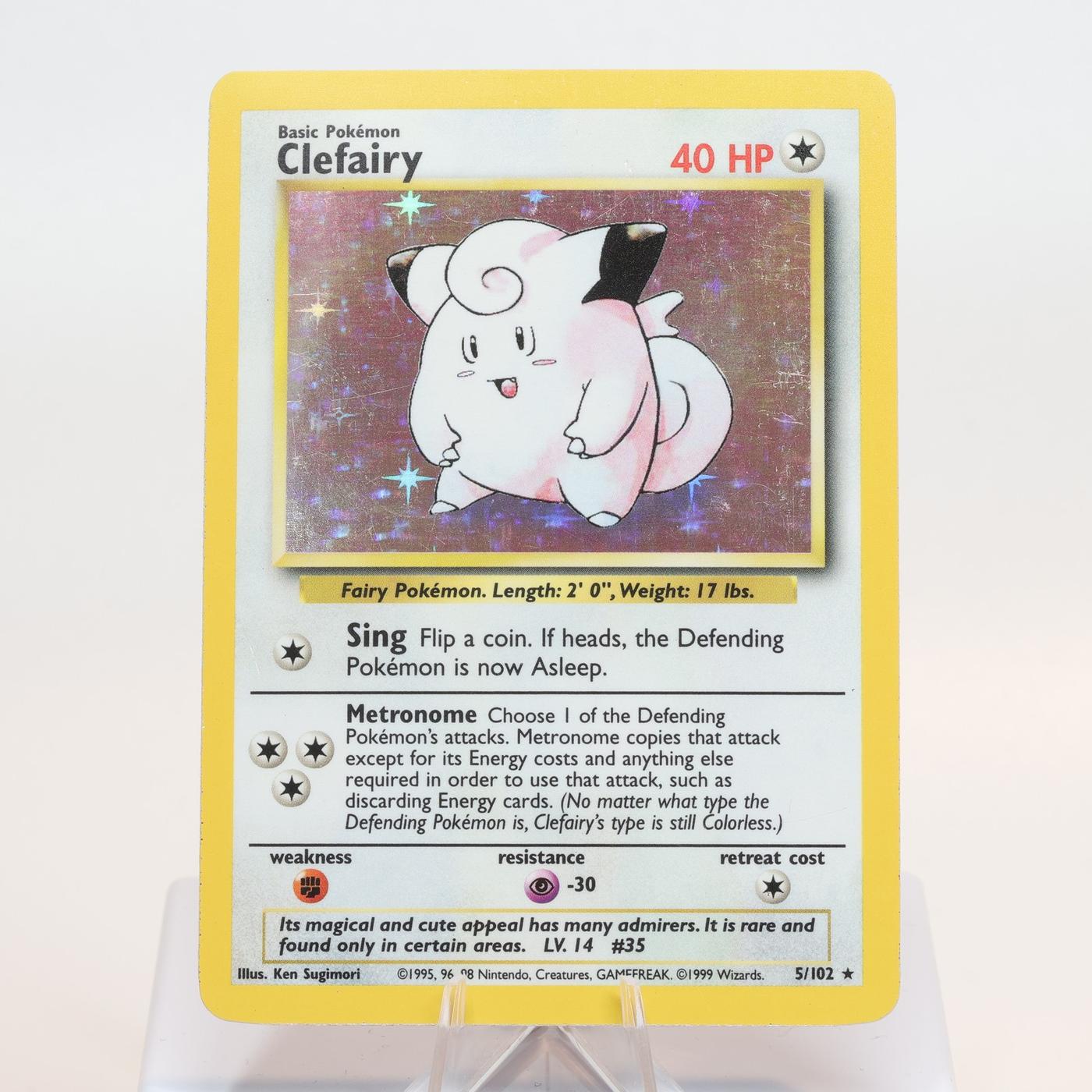 Pokemon TCG Clefairy 5102 Base Set Holo Rare WOTC EXC 168205418434 2