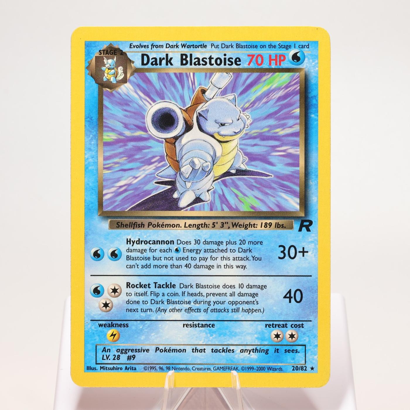 Pokemon TCG Dark Blastoise 2082 Team Rocket Rare WOTC EXC 168334493784 2