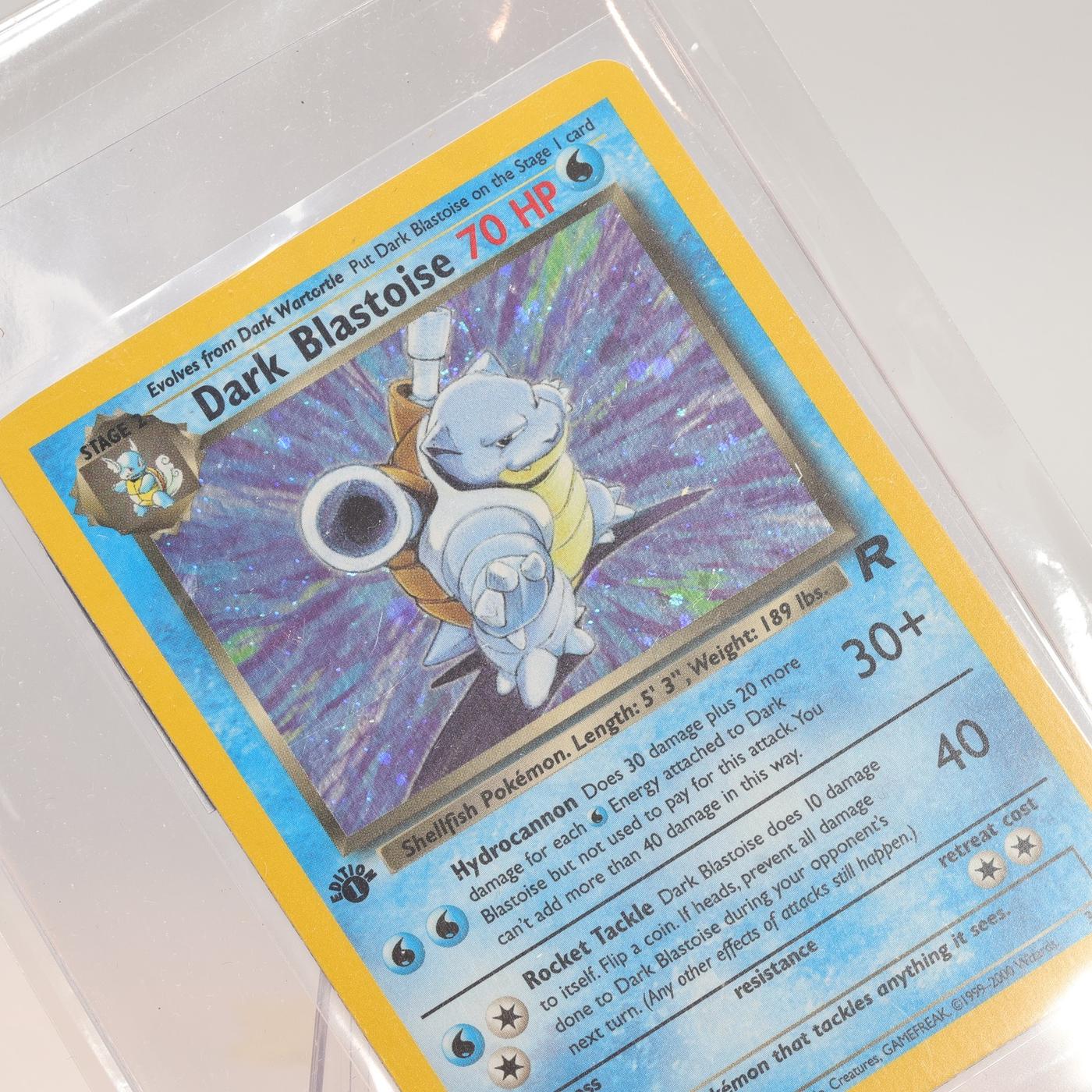 Pokemon TCG – Dark Blastoise 3/82 Team Rocket  1st Edition-  NM – Ebay Certified