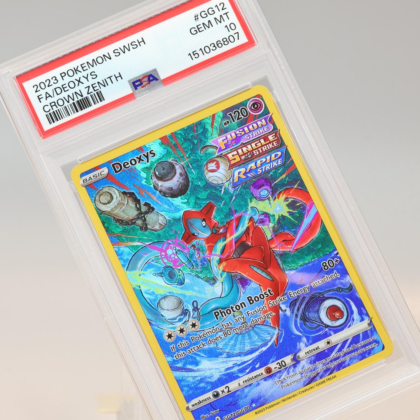 Pokemon TCG Deoxys GG12GG70 Crown Zenith Trainer Gallery PSA 10 GEM MT 168441076154