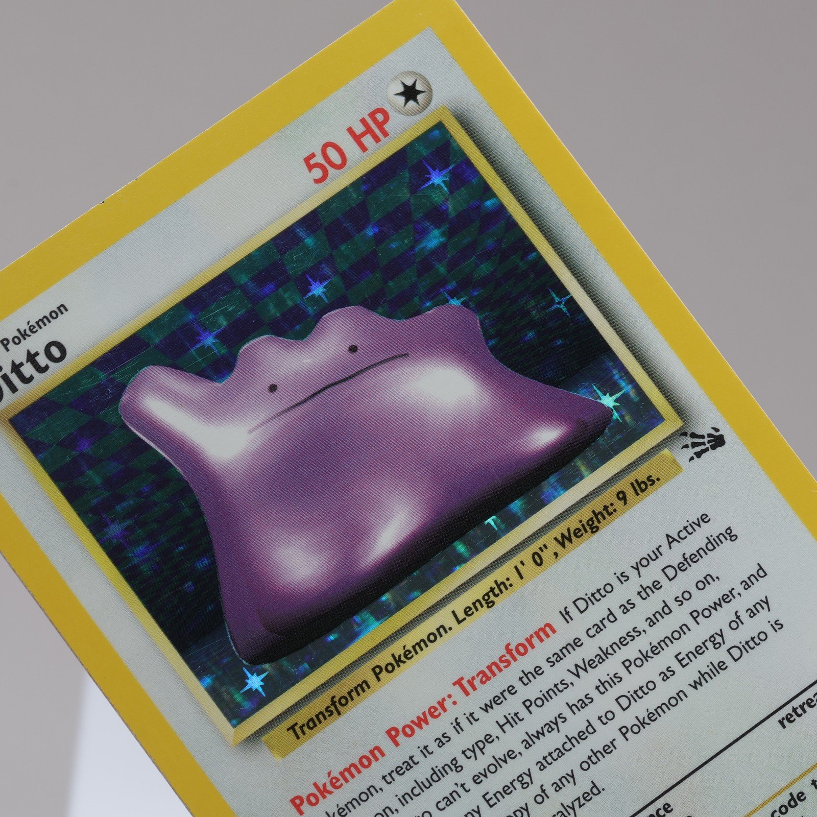Pokemon TCG Ditto 362 Fossil Holo Rare WOTC 1999 EXCNM 167950658994