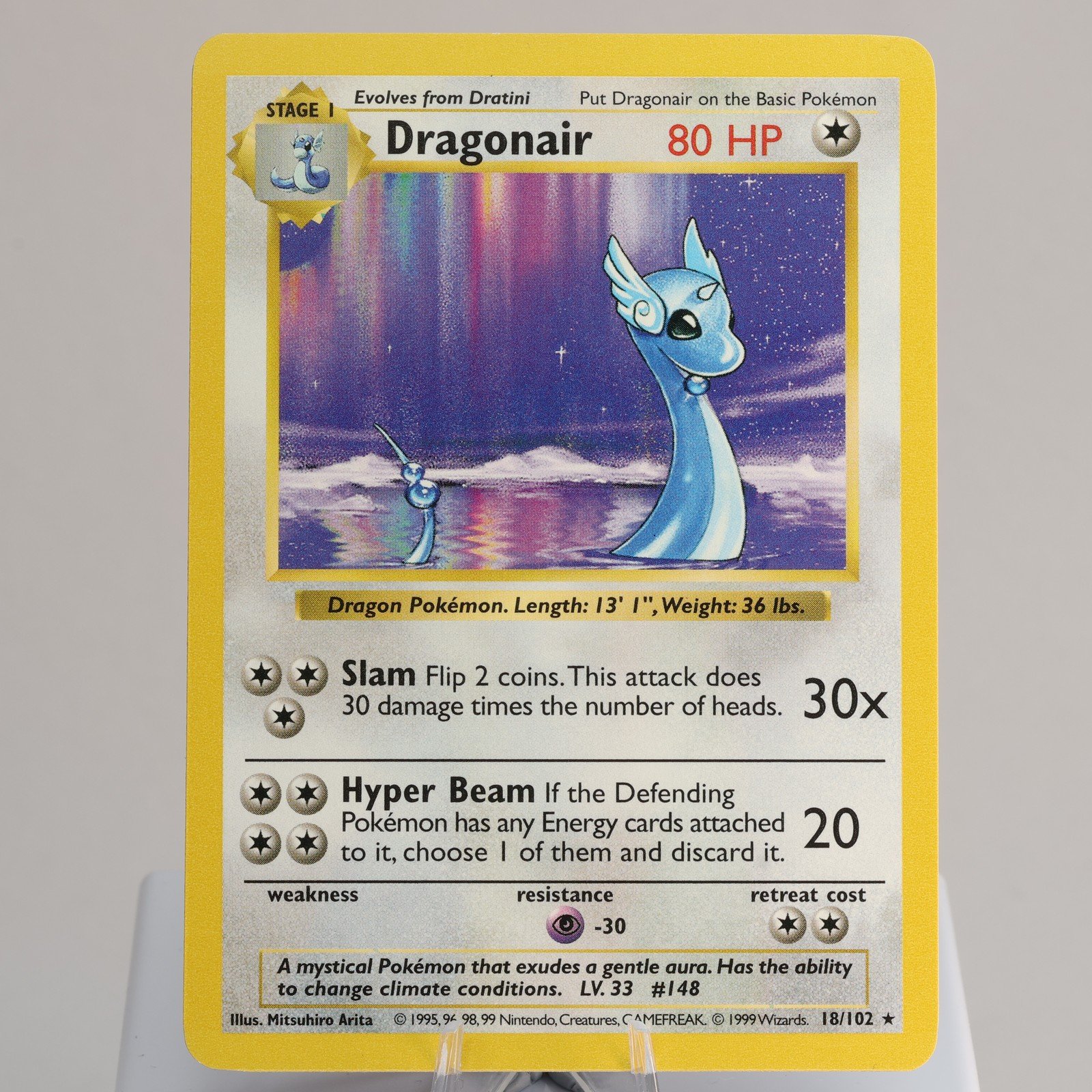 Pokemon TCG Dragonair 18102 Base Set Rare Shadowless WOTC 1999 EXC 168006227464 2