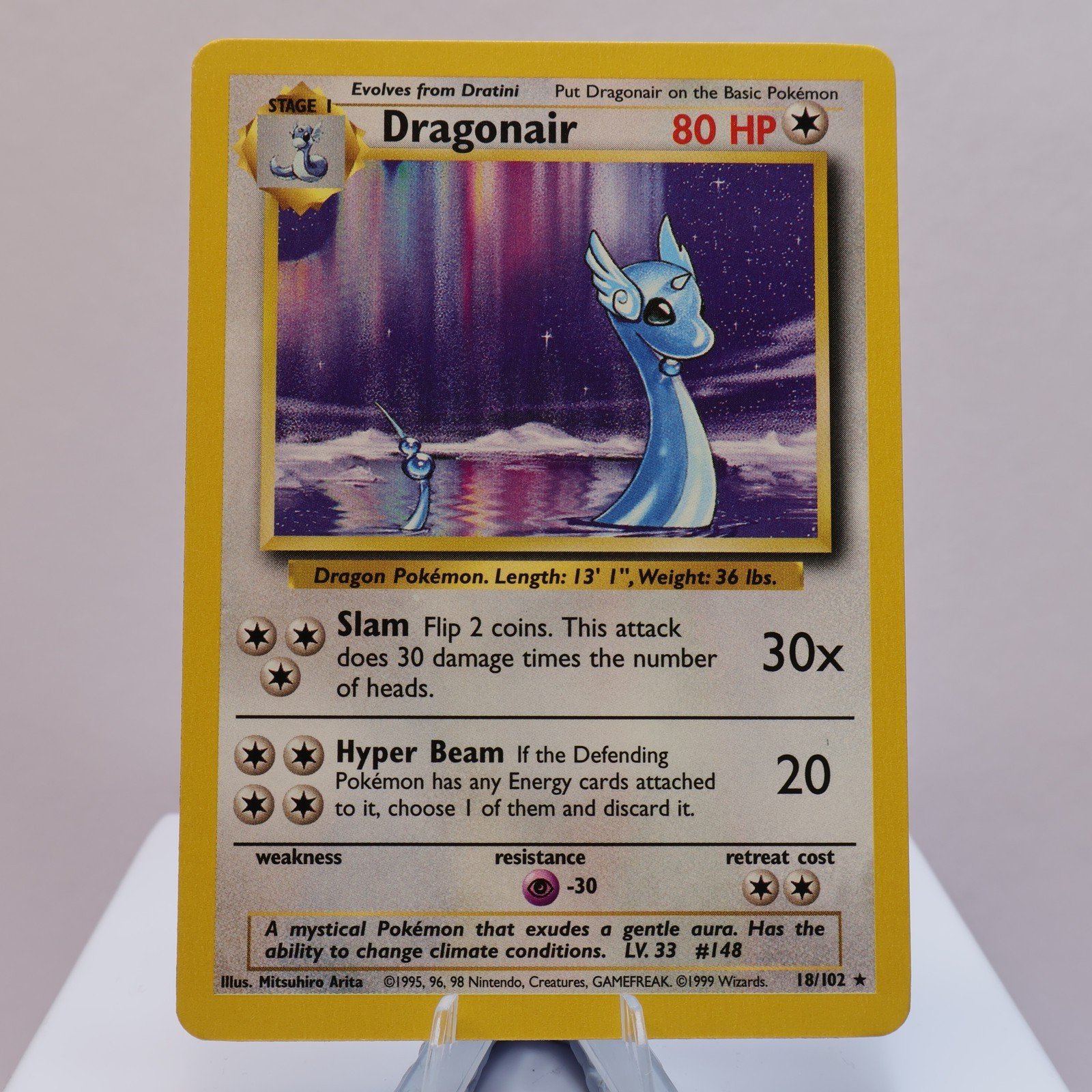 Pokemon TCG Dragonair 18102 Base Set Rare WOTC 1999 NM 167830364424 2