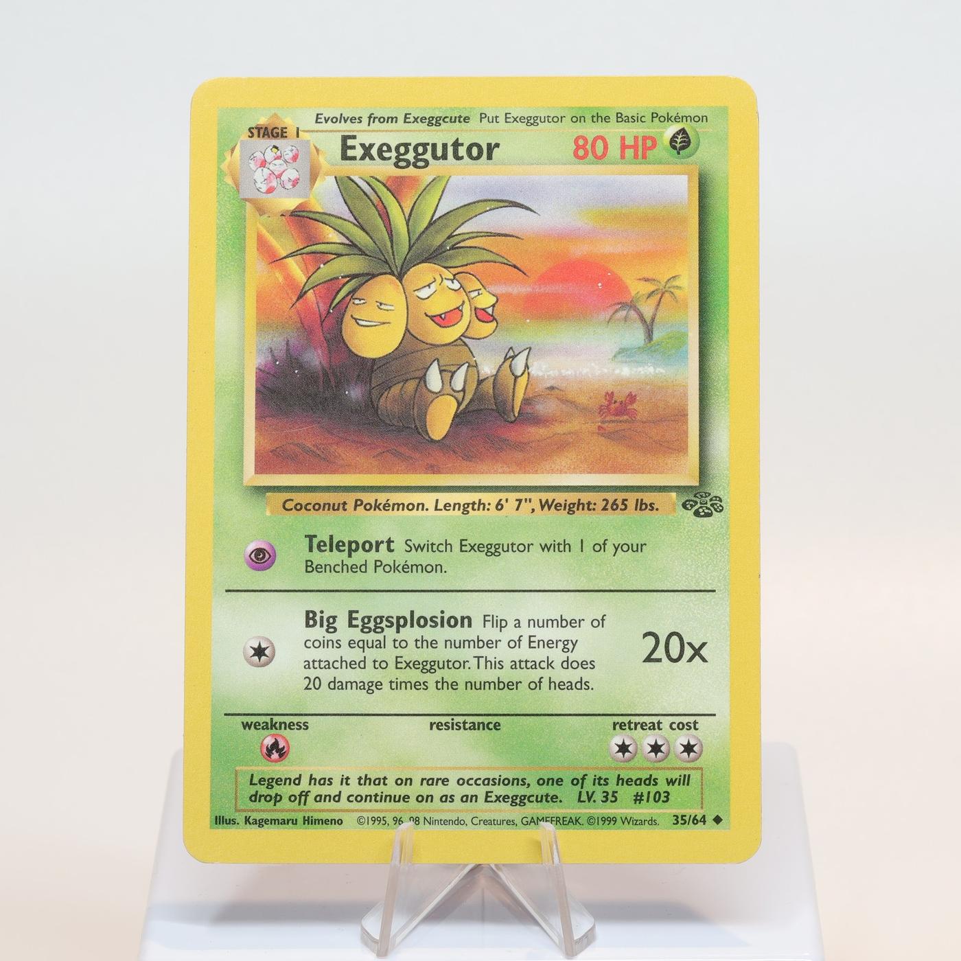 Pokemon TCG Exeggutor 3564 Jungle Uncommon WOTC EXC 168232466124 2