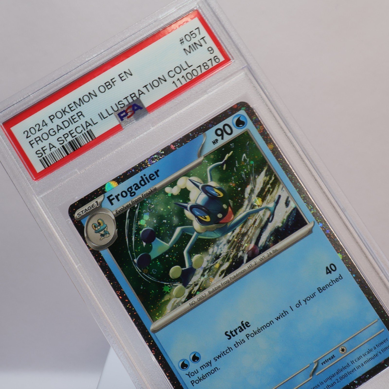 Pokemon TCG – Frogadier 057/197 – Promo Cosmos Holo Obsidian Flames – PSA 9 MINT