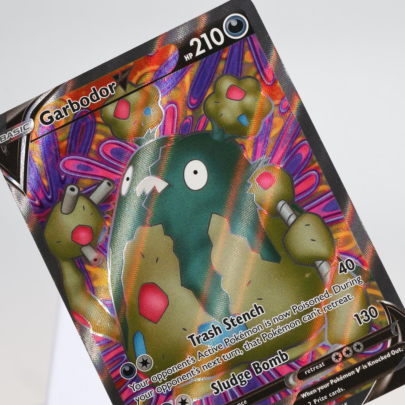 Pokemon TCG Garbodor V 190203 Evolving Skies Full Art NM 168287250394