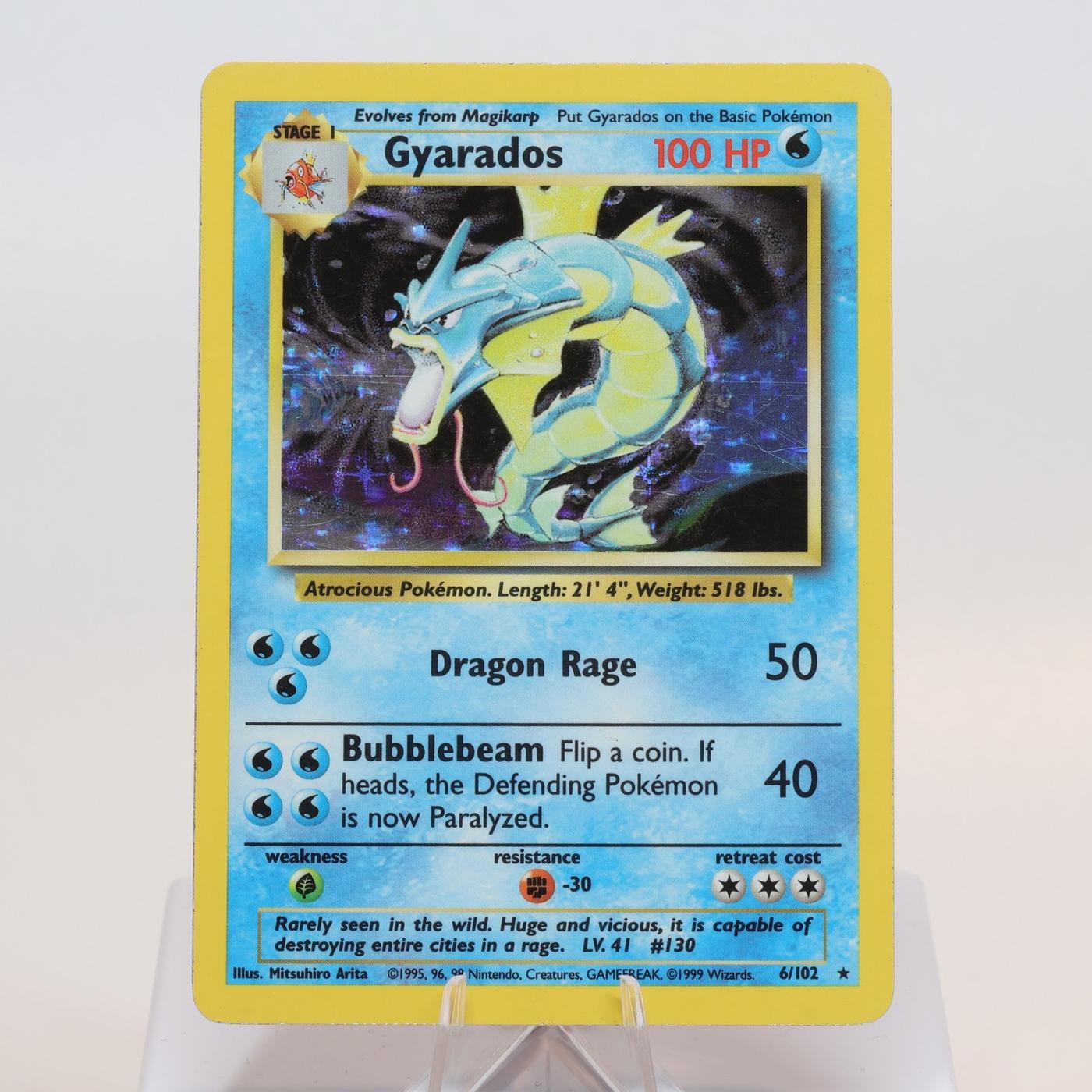 Pokemon TCG Gyarados 6102 Base Set Holo Rare WOTC EXC 168205418474 2