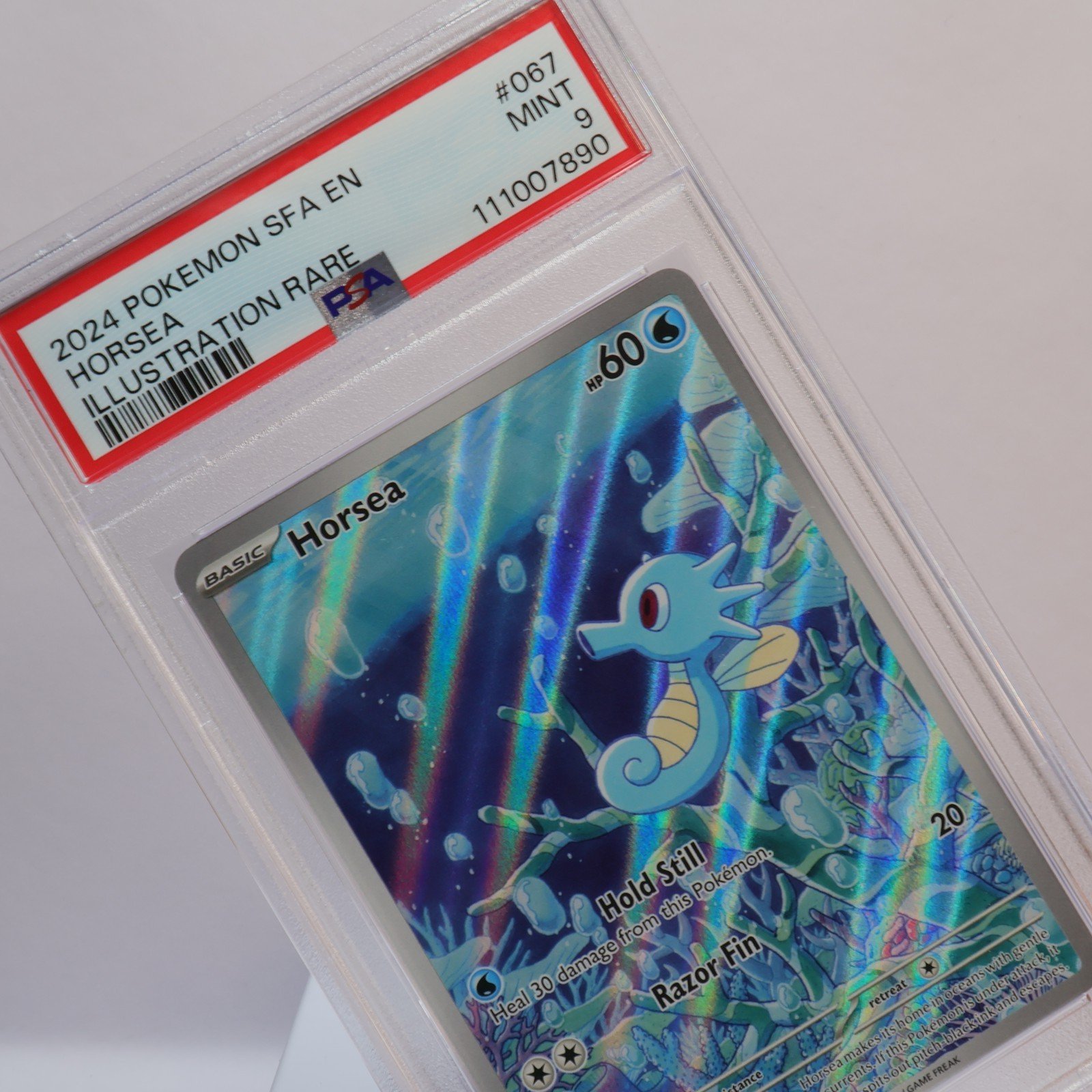 Pokemon TCG – Horsea 067/064 Shrouded Fable Illustration Rare  – PSA 9 MINT
