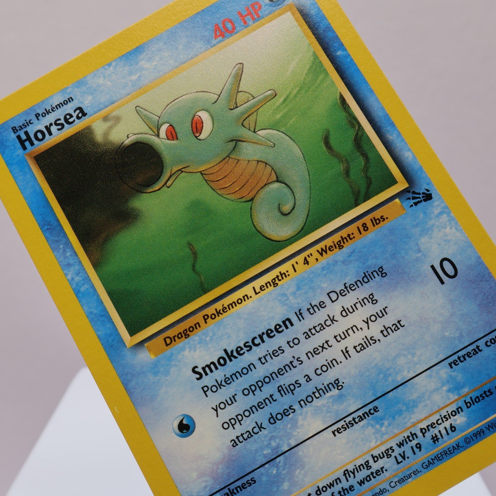 Pokemon TCG – Horsea 49/62 Fossil Common  WOTC 1999 – EXC/NM