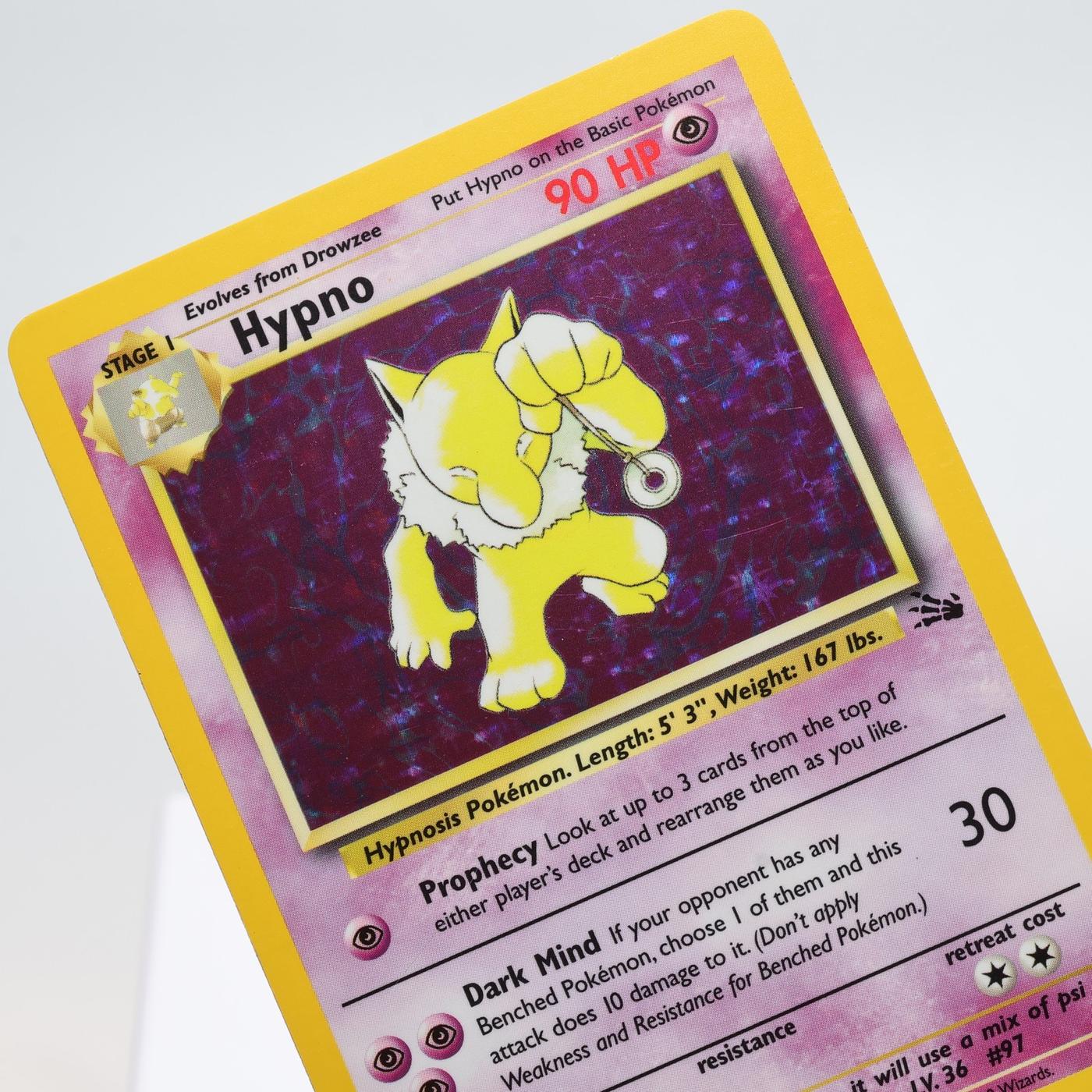 Pokemon TCG Hypno 862 Fossil Holo Rare WOTC EXCNM 168327252504