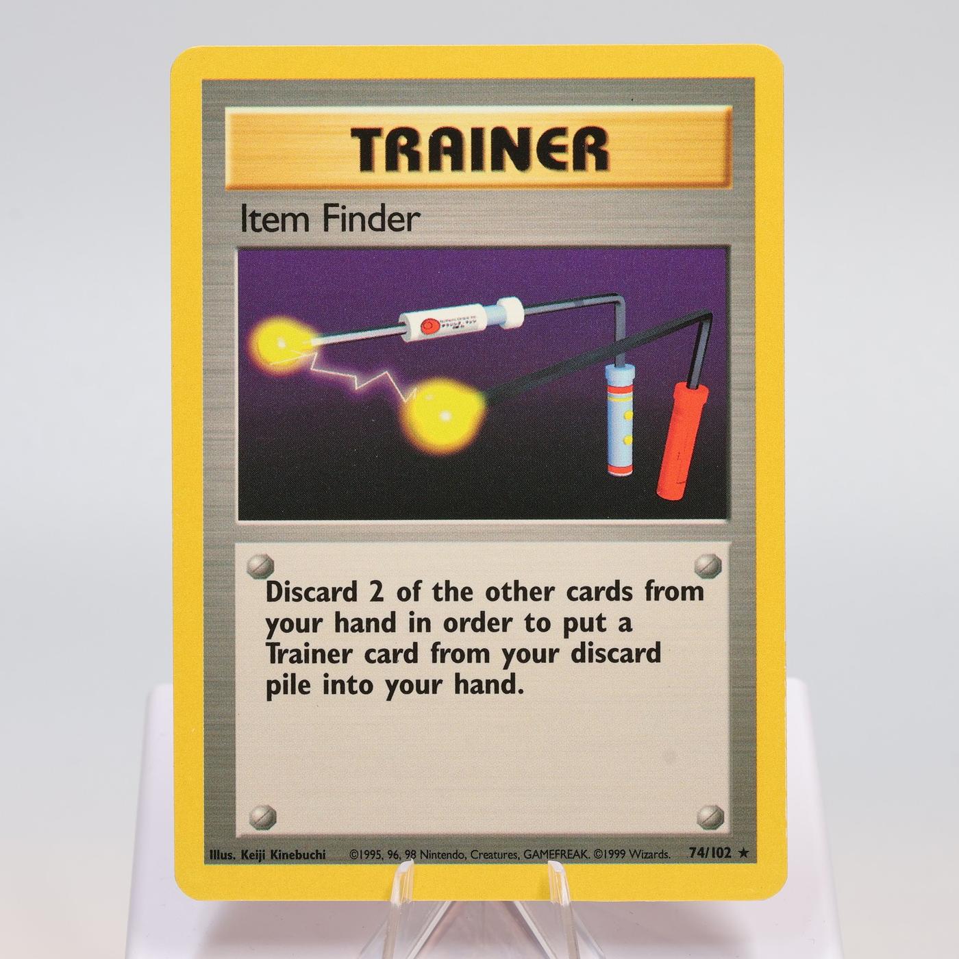 Pokemon TCG Item Finder 74102 Base Set Rare WOTC EXCNM 168411843664 2
