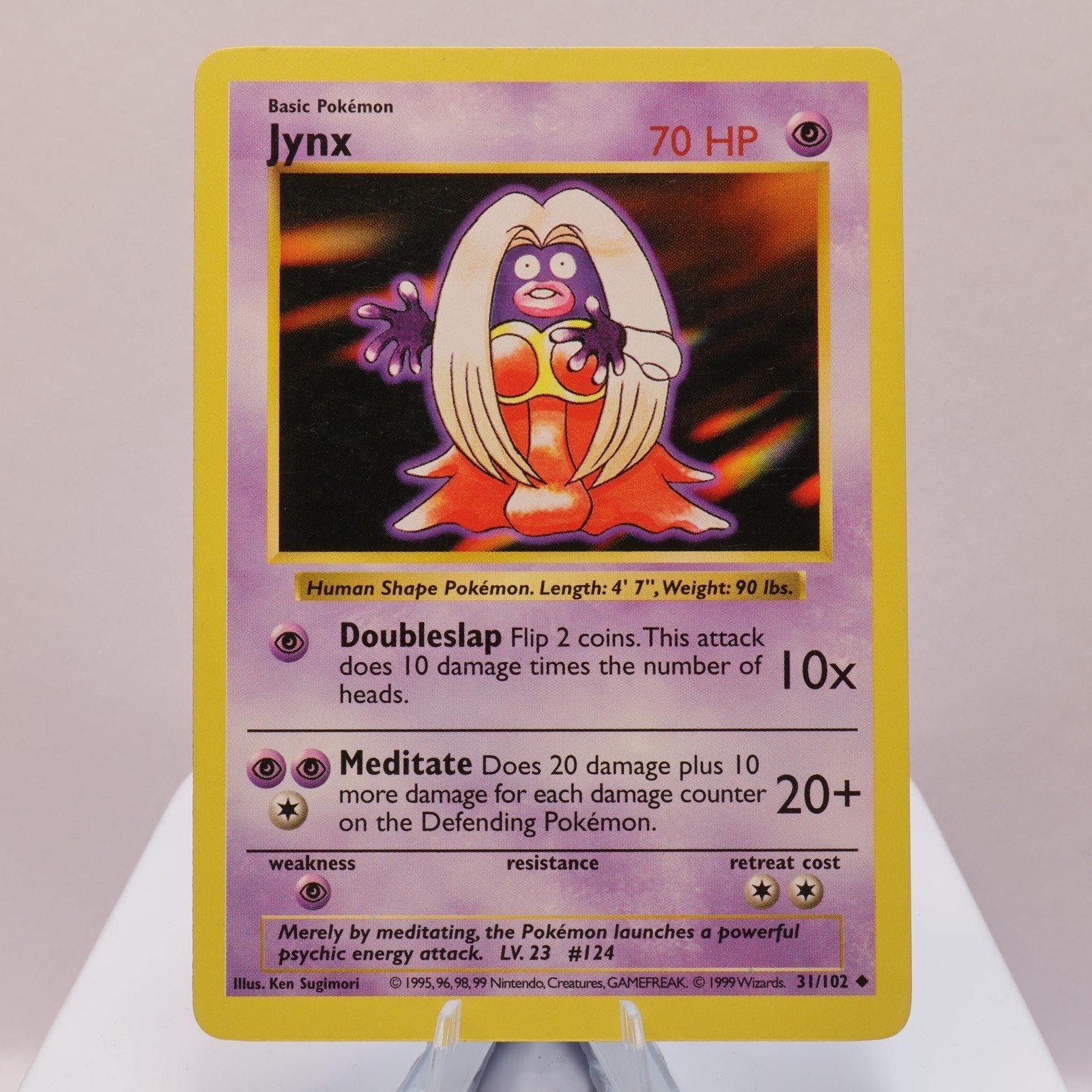 Pokemon TCG Jynx 31102 Base Set Uncommon Shadowless WOTC 1999 EXC 167710747804 2