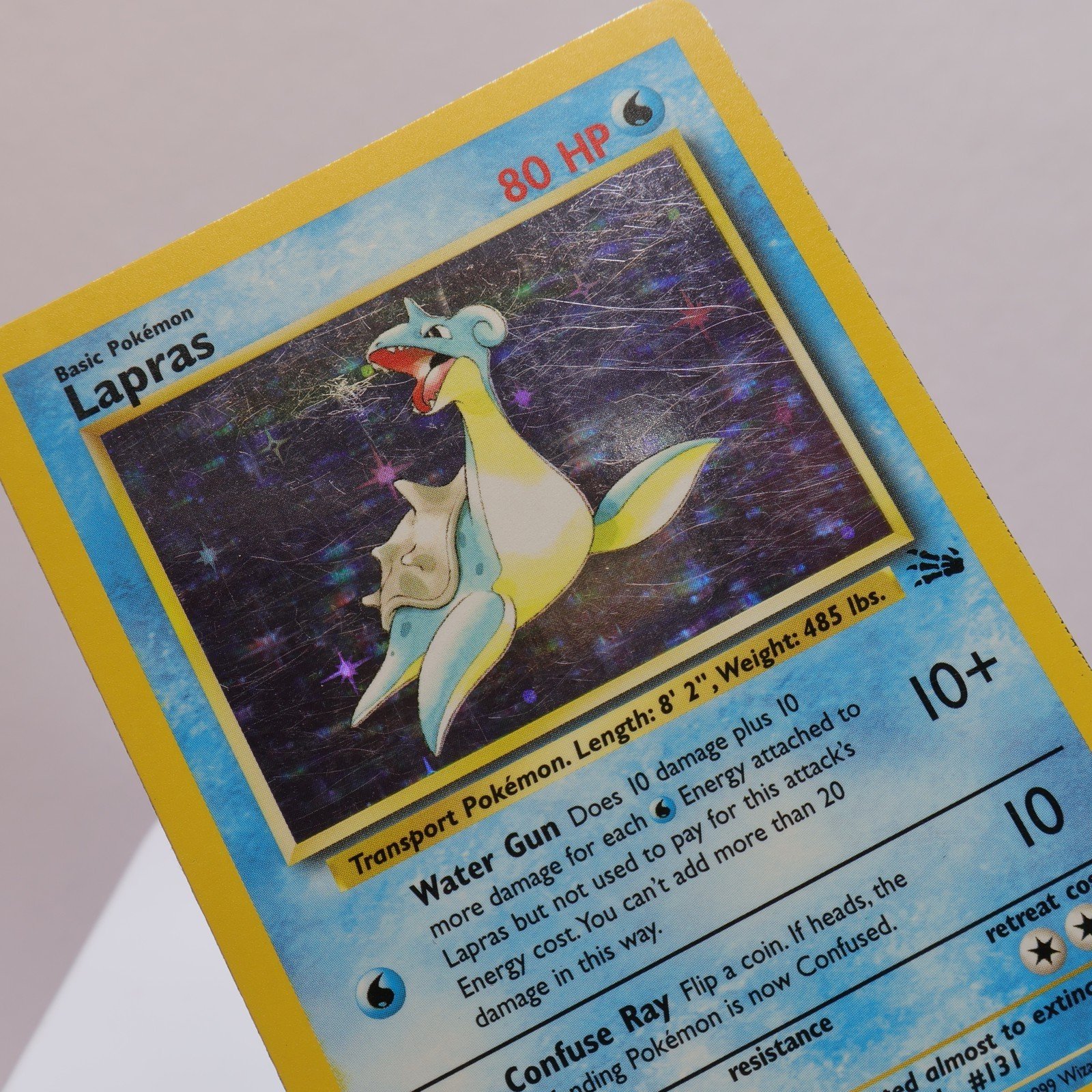 Pokemon TCG Lapras 1062 Fossil Holo Rare WOTC 1999 MP 167830364514