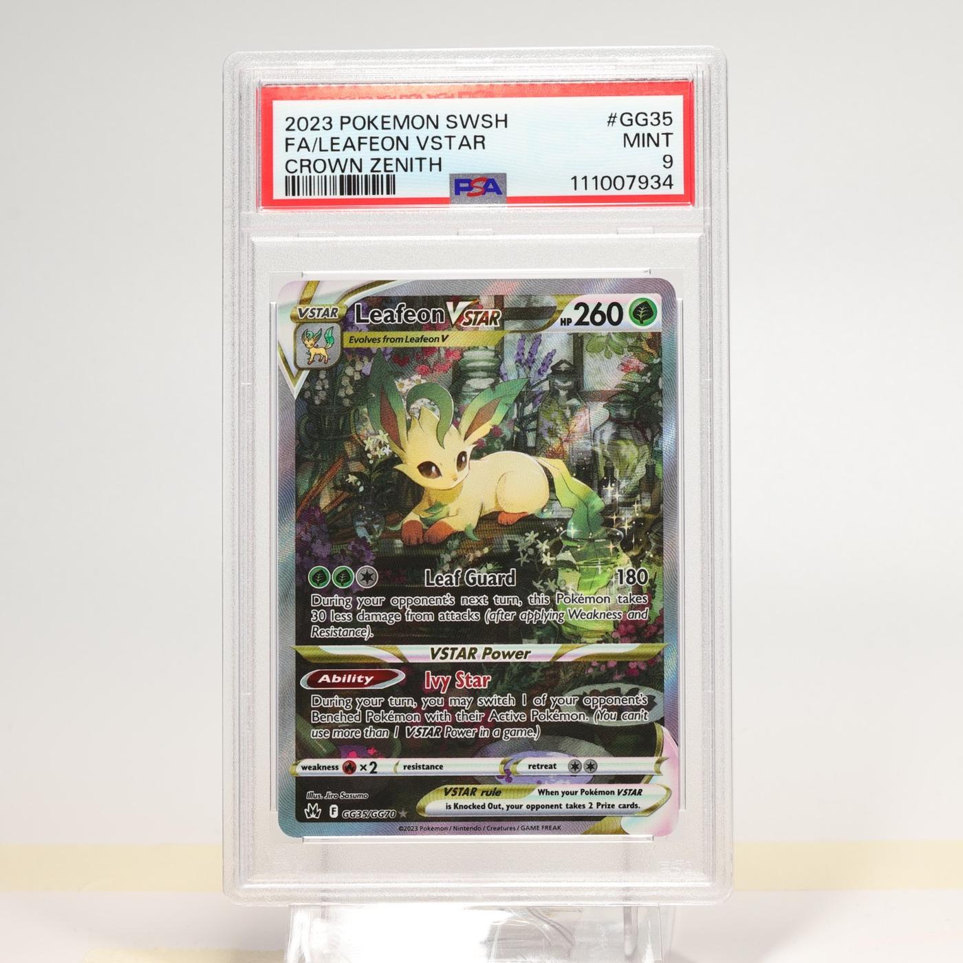 Pokemon TCG Leafeon VSTAR Ultra Rare GG35GG70 Crown Zenith PSA 9 Mint 168276179874 2