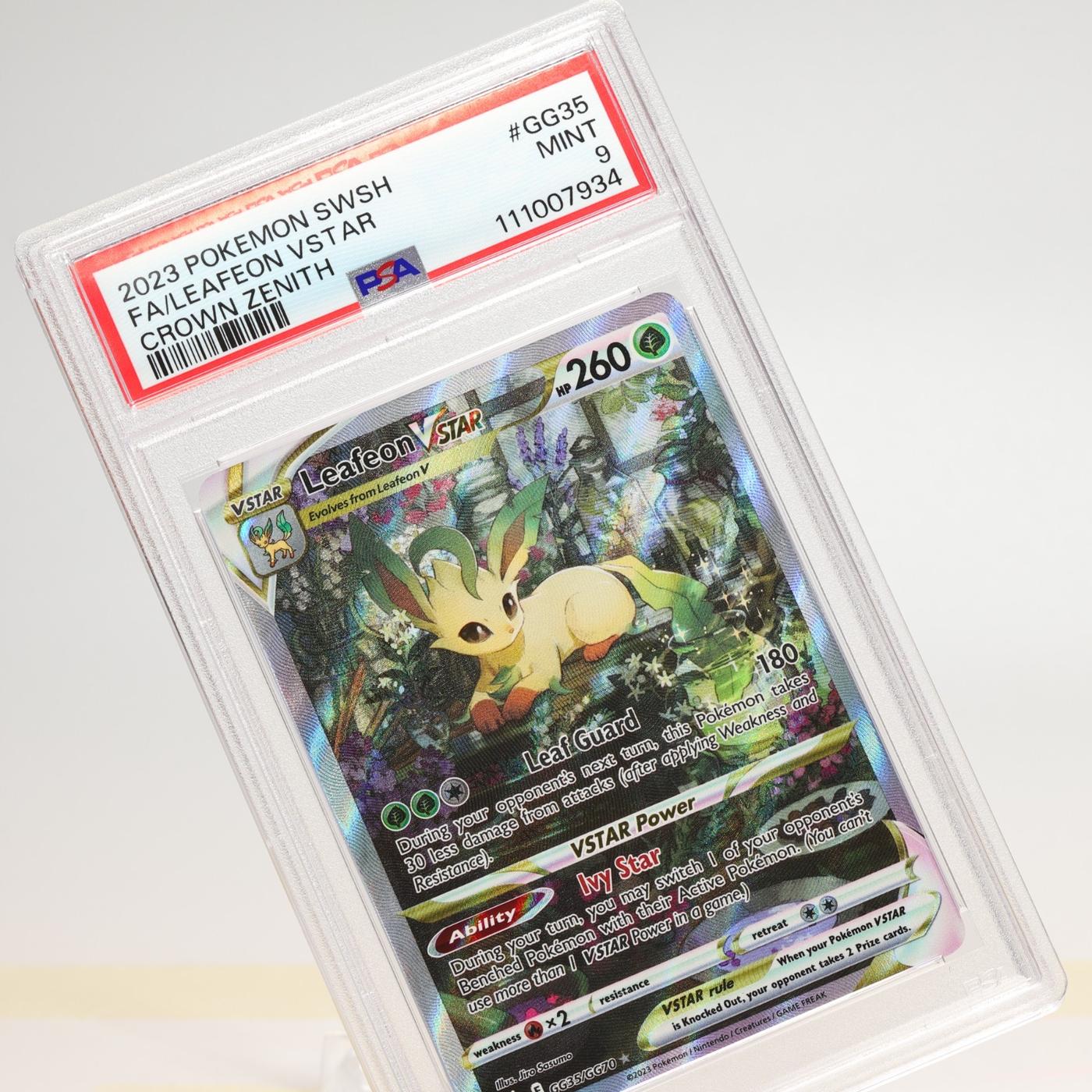 Pokemon TCG – Leafeon VSTAR Ultra Rare GG35/GG70 Crown Zenith – PSA 9 Mint