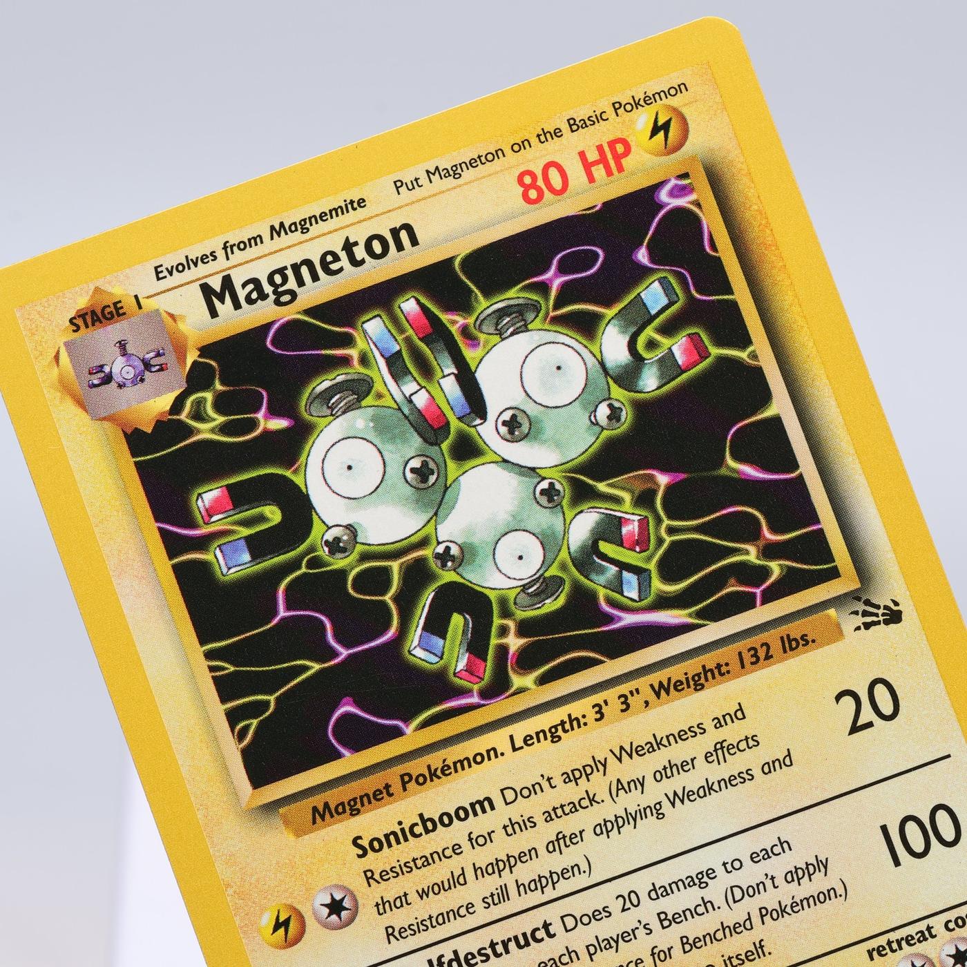 Pokemon TCG Magneton 2662 Fossil Rare WOTC EXCNM 168421188094