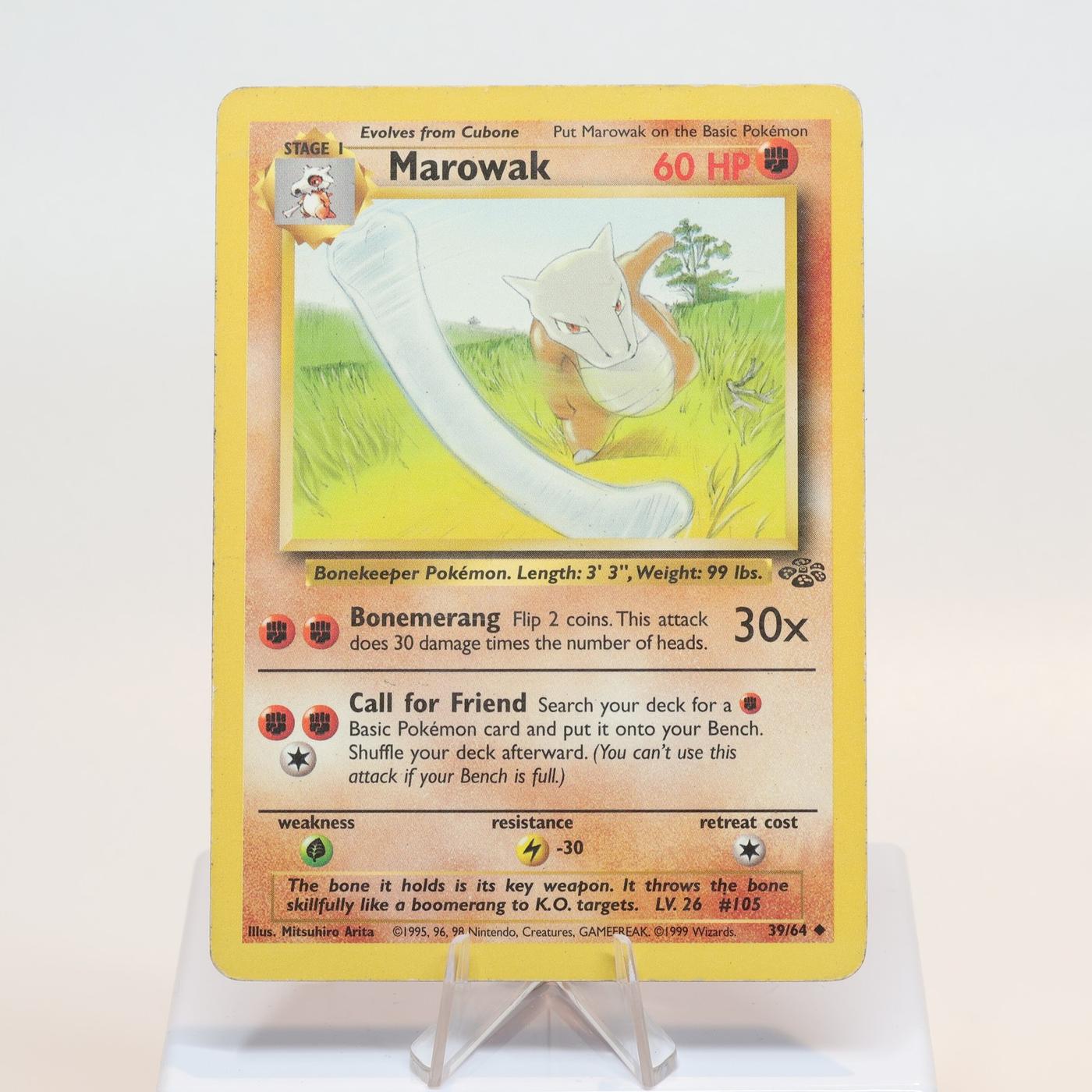 Pokemon TCG Marowak 3964 Jungle Uncommon WOTC PL 168232466084 2