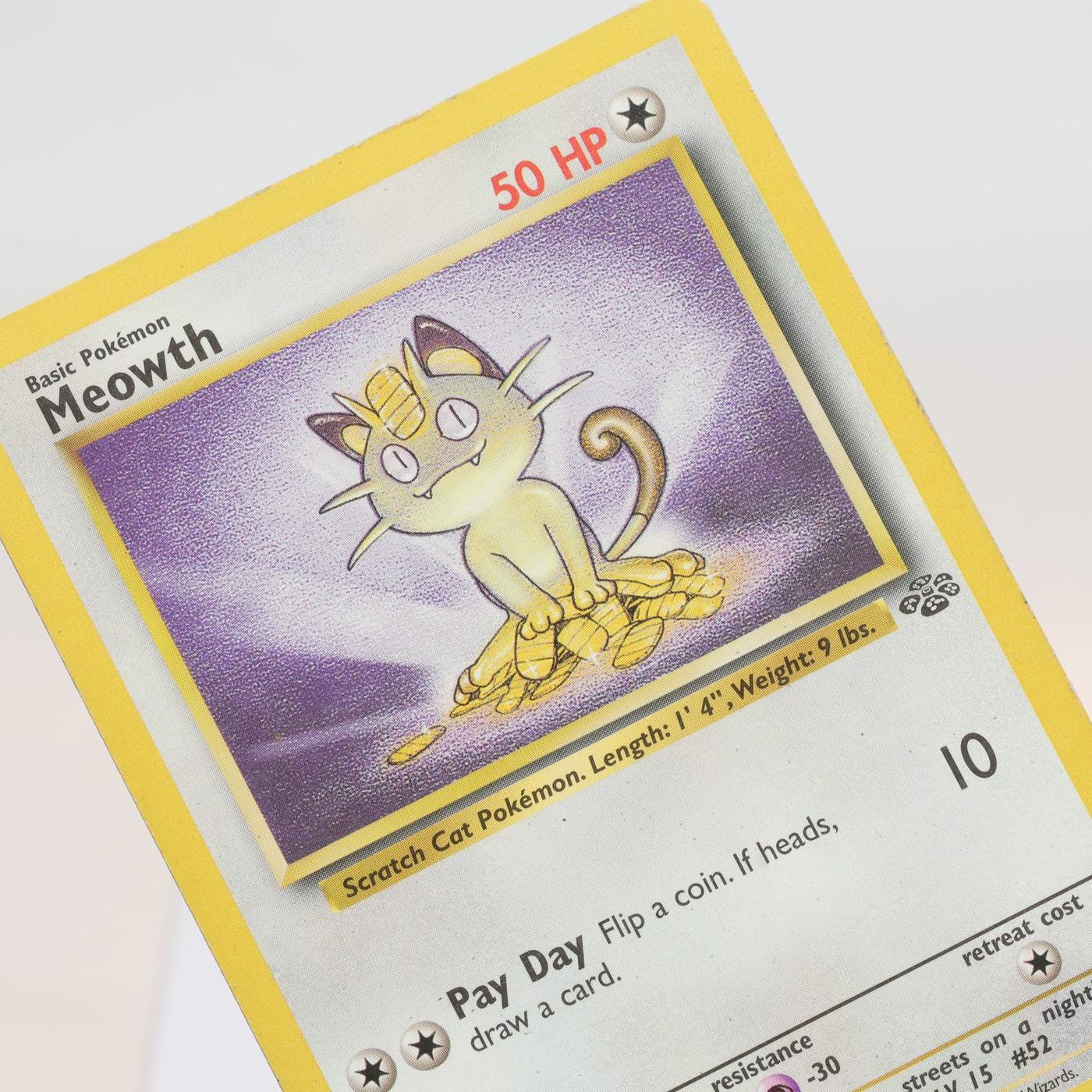 Pokemon TCG Meowth 5664 Jungle Common WOTC MP 168232466144