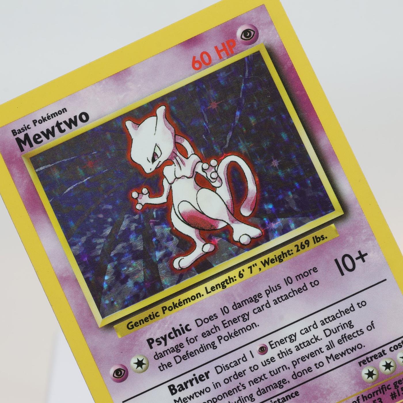 Pokemon TCG Mewtwo 10102 Base Set Holo Rare WOTC EXC 168205418454
