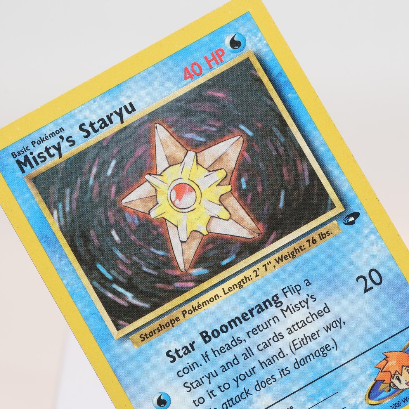 Pokemon TCG Mistys Staryu 92132 Gym Challenge Common WOTC MP 168232466164