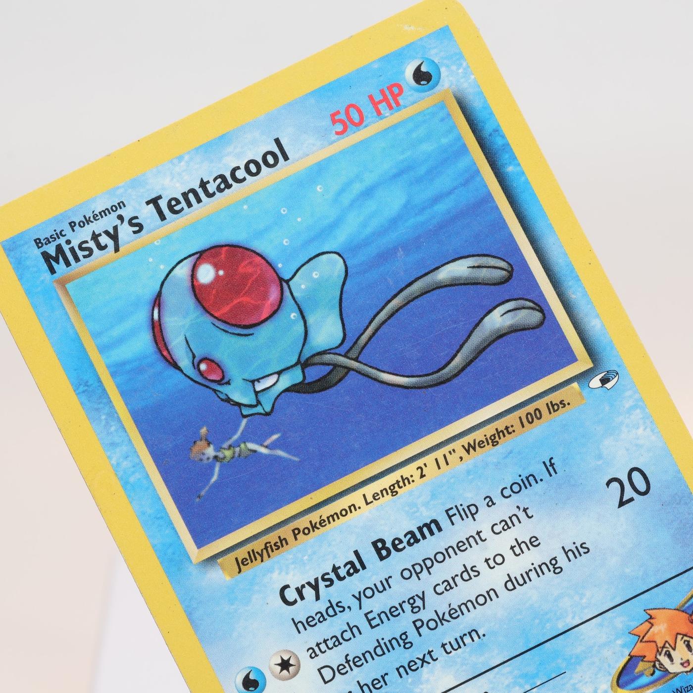 Pokemon TCG Mistys Tentacool 57132 Gym Heroes Uncommon WOTC HP 168232466154