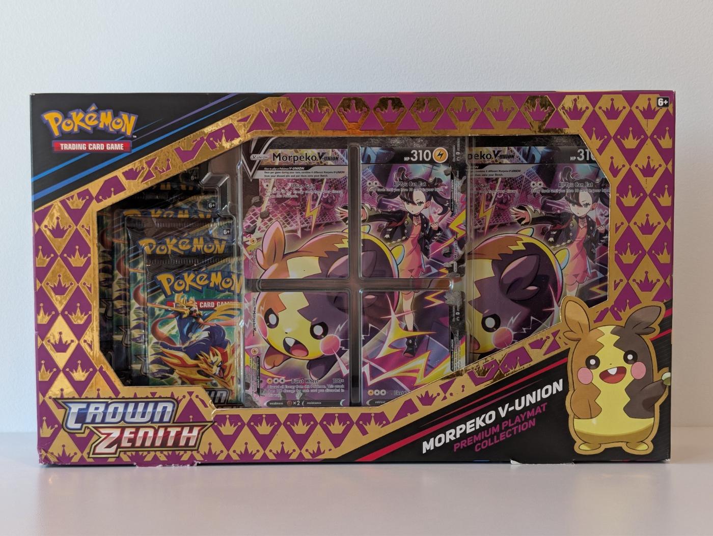Pokemon TCG – Morpeko V-Union, Premium Playmat Collection – Crown Zenith