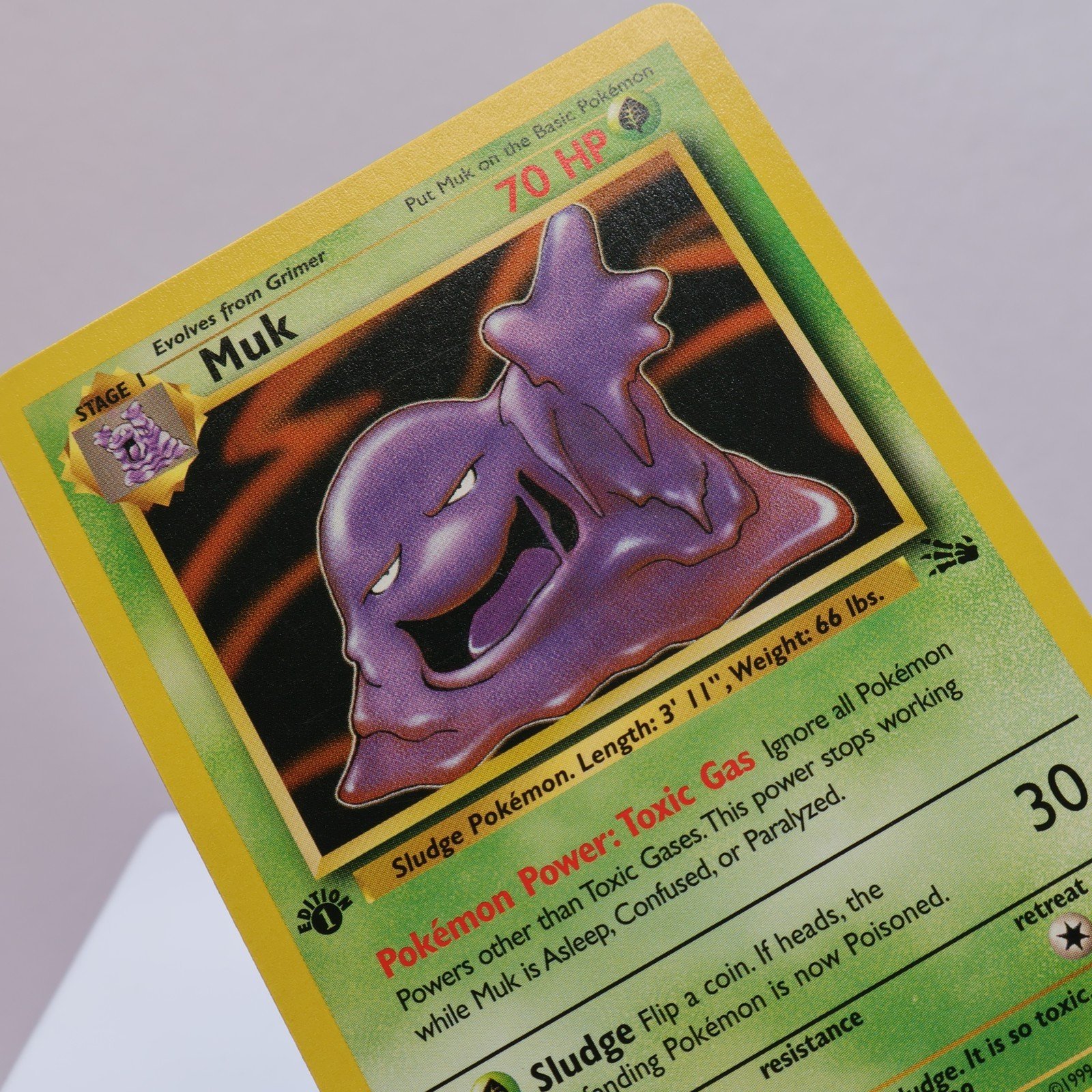 Pokemon TCG Muk 2862 Fossil Rare 1st Edition WOTC 1999 EXCNM 167830364524