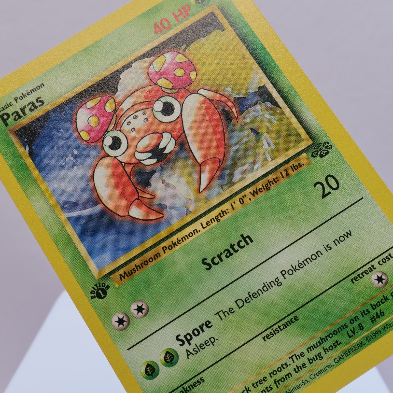 Pokemon TCG – Paras 59/64 Jungle Common 1st Edition WOTC 1999 – EXC/NM