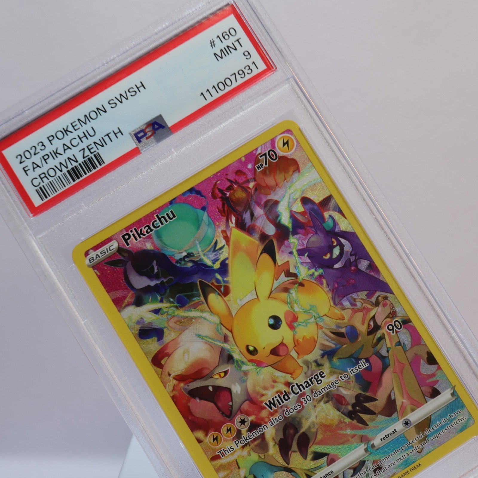 Pokemon TCG – Pikachu 160/159 Crown Zenith Secret Rare  – PSA 9 MINT