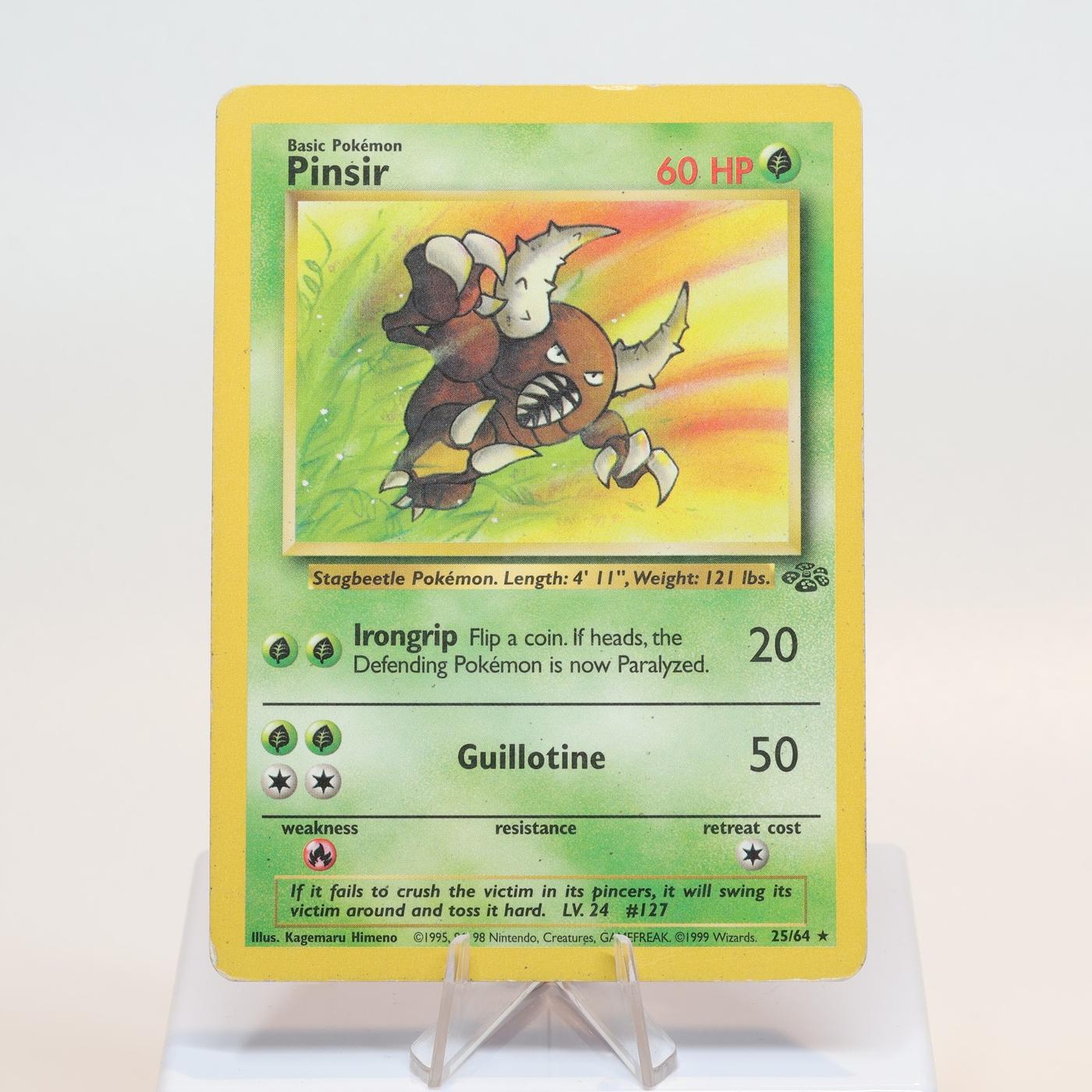Pokemon TCG Pinsir 2564 Jungle Rare WOTC HP 168232466104 2