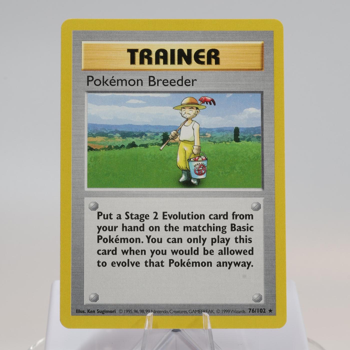 Pokemon TCG Pokemon Breeder 76102 Base Set Rare Shadowless WOTC 1999 NM 168144948224 2