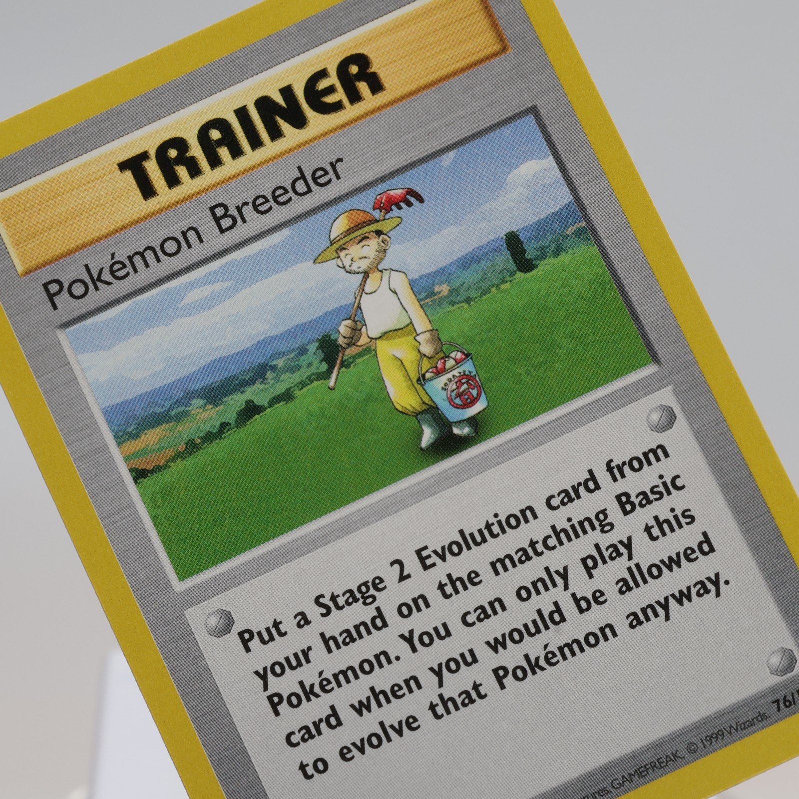 Pokemon TCG – Pokémon Breeder 76/102 Base Set Rare Shadowless WOTC 1999 – NM