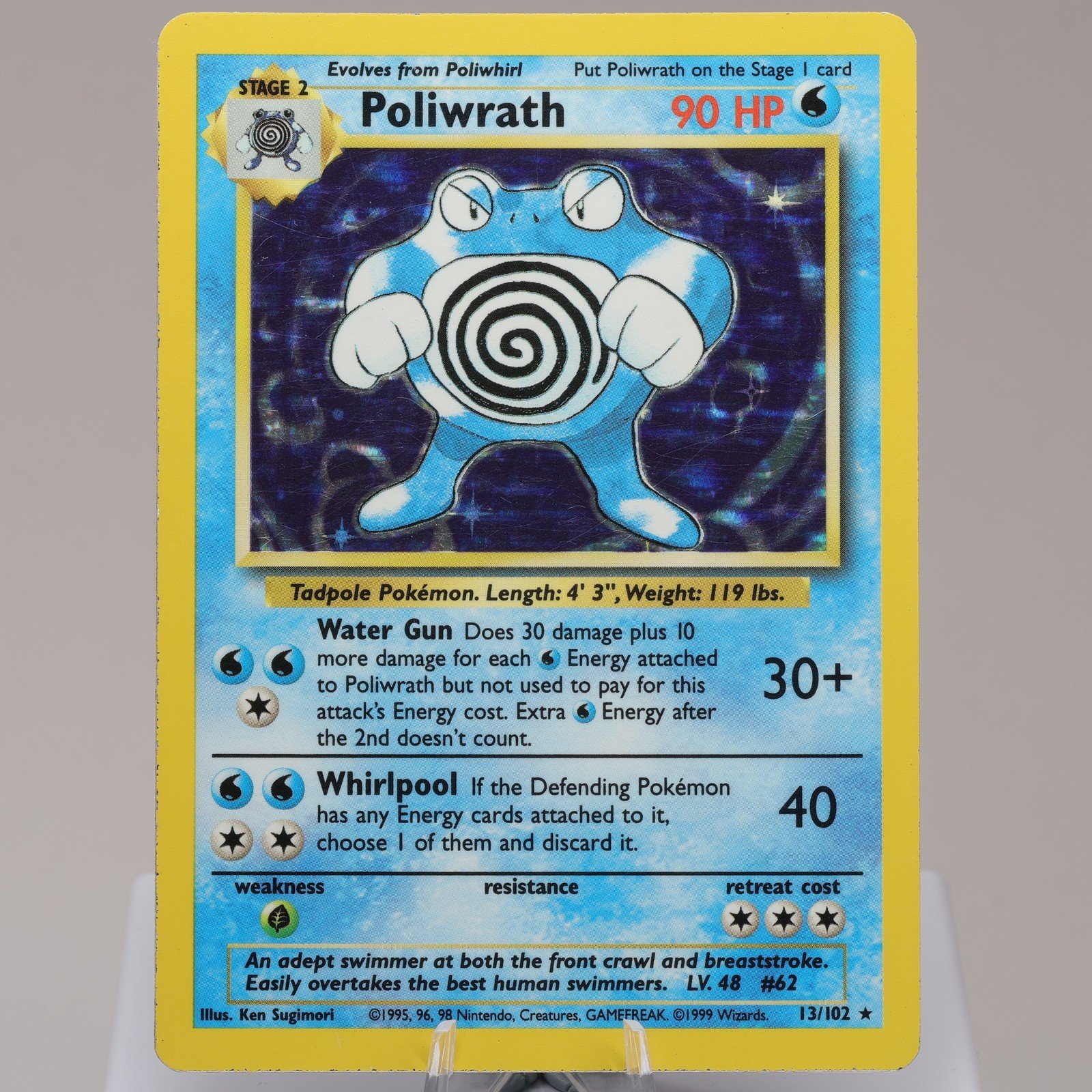 Pokemon TCG Poliwrath 13102 Base Set Holo Rare WOTC 1999 EXC 167950659084 2