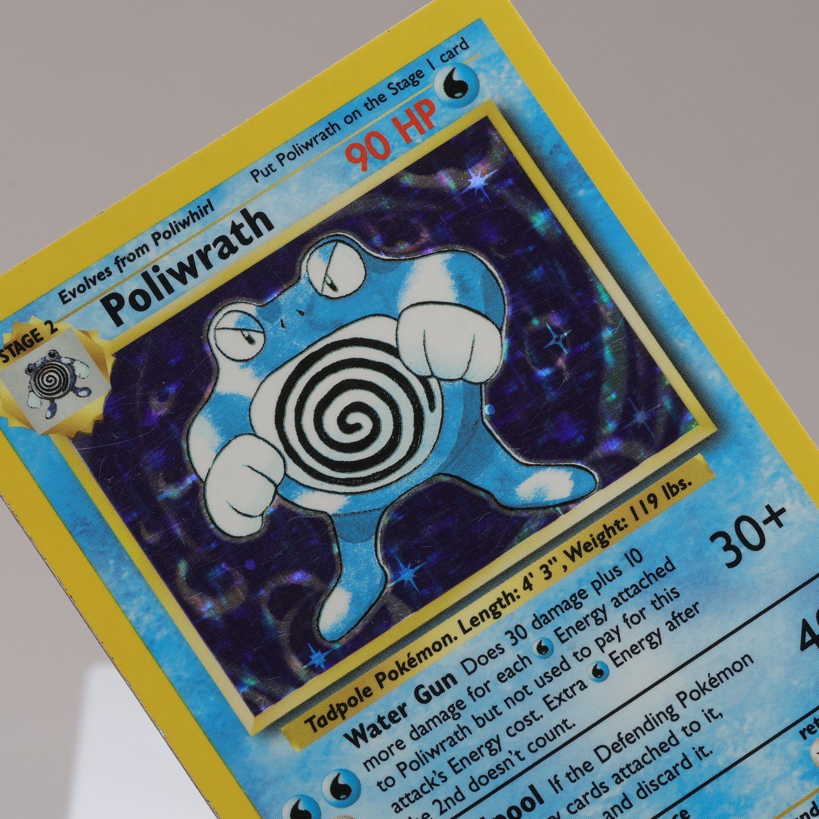 Pokemon TCG Poliwrath 13102 Base Set Holo Rare WOTC 1999 EXC 167950659084