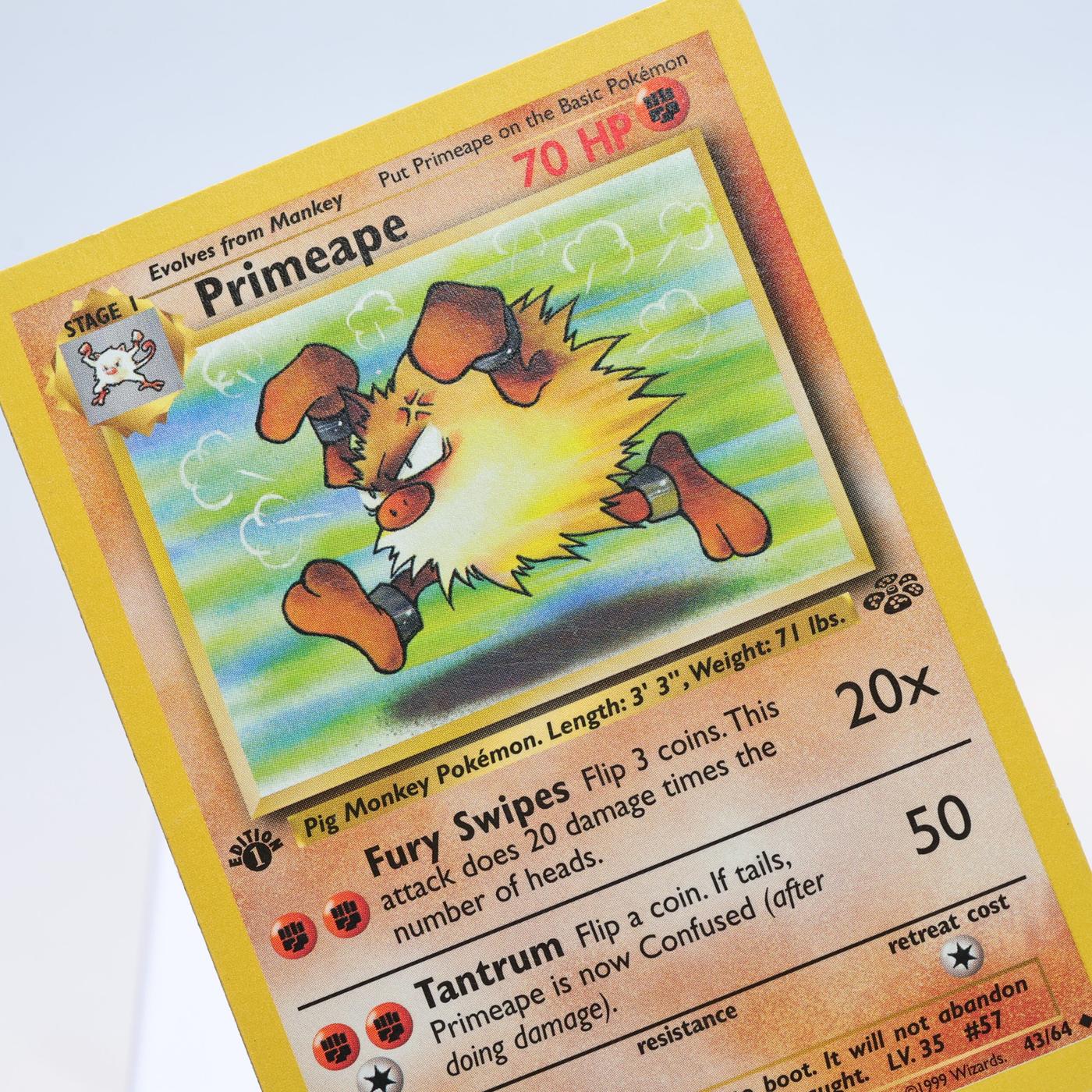 Pokemon TCG Primeape 4364 Jungle Uncommon 1st Edition WOTC 168300703694